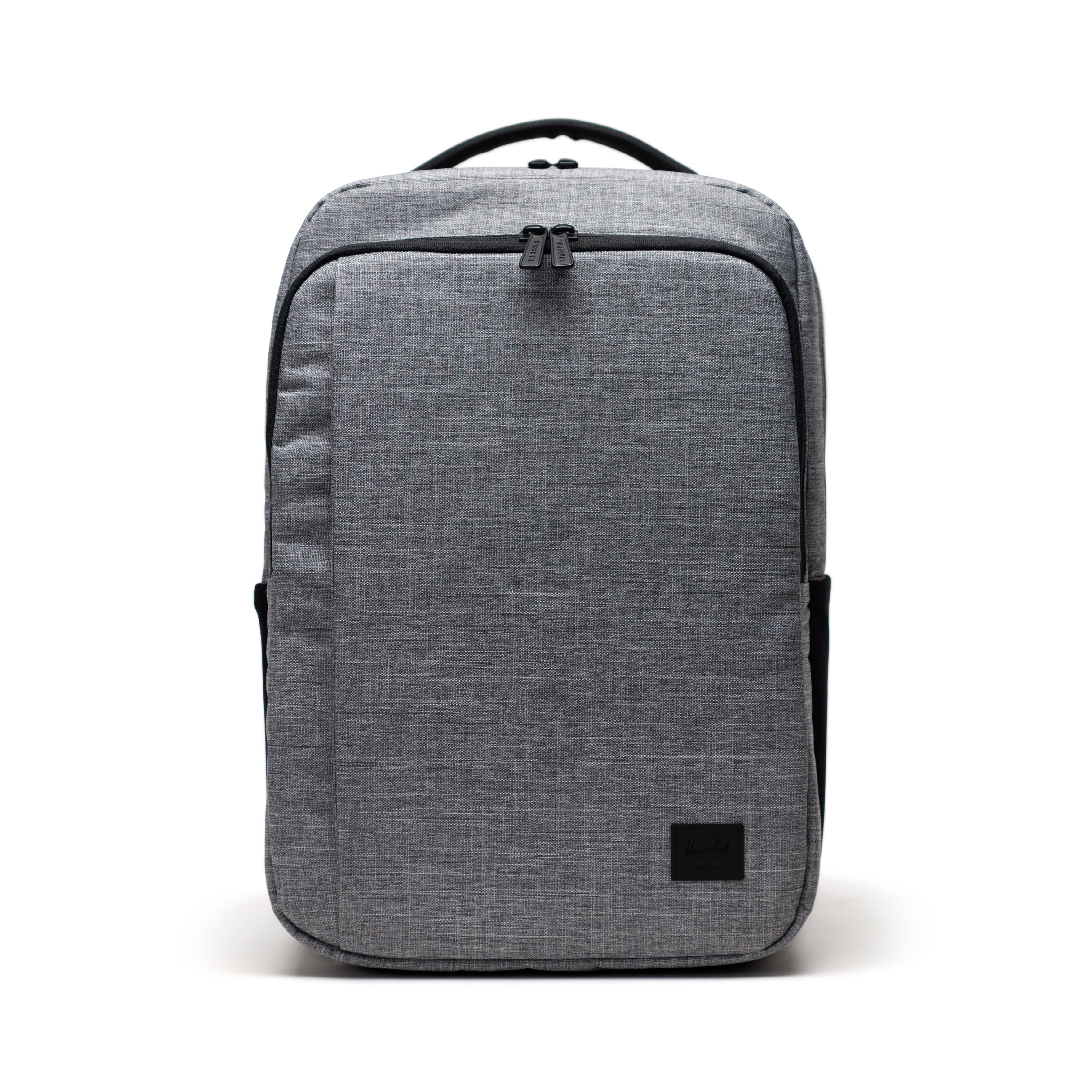Herschel Kaslo Daypack Tech 20L in Raven Crosshatch — front view