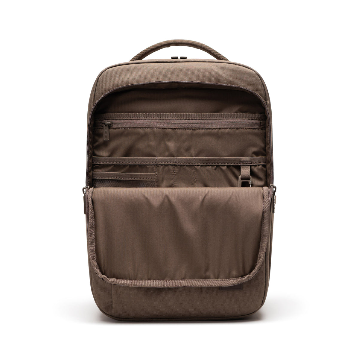 Herschel Kaslo Daypack Tech 20L in Light Brown — angle view 2 # color_Light Brown