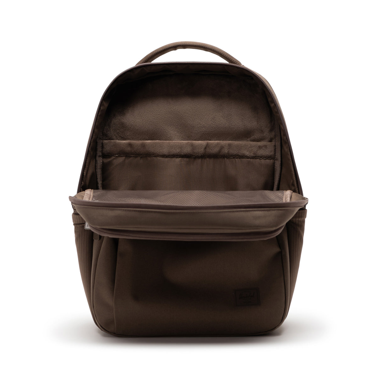 Herschel Kaslo Daypack Tech 20L in Light Brown — angle view 3 # color_Light Brown