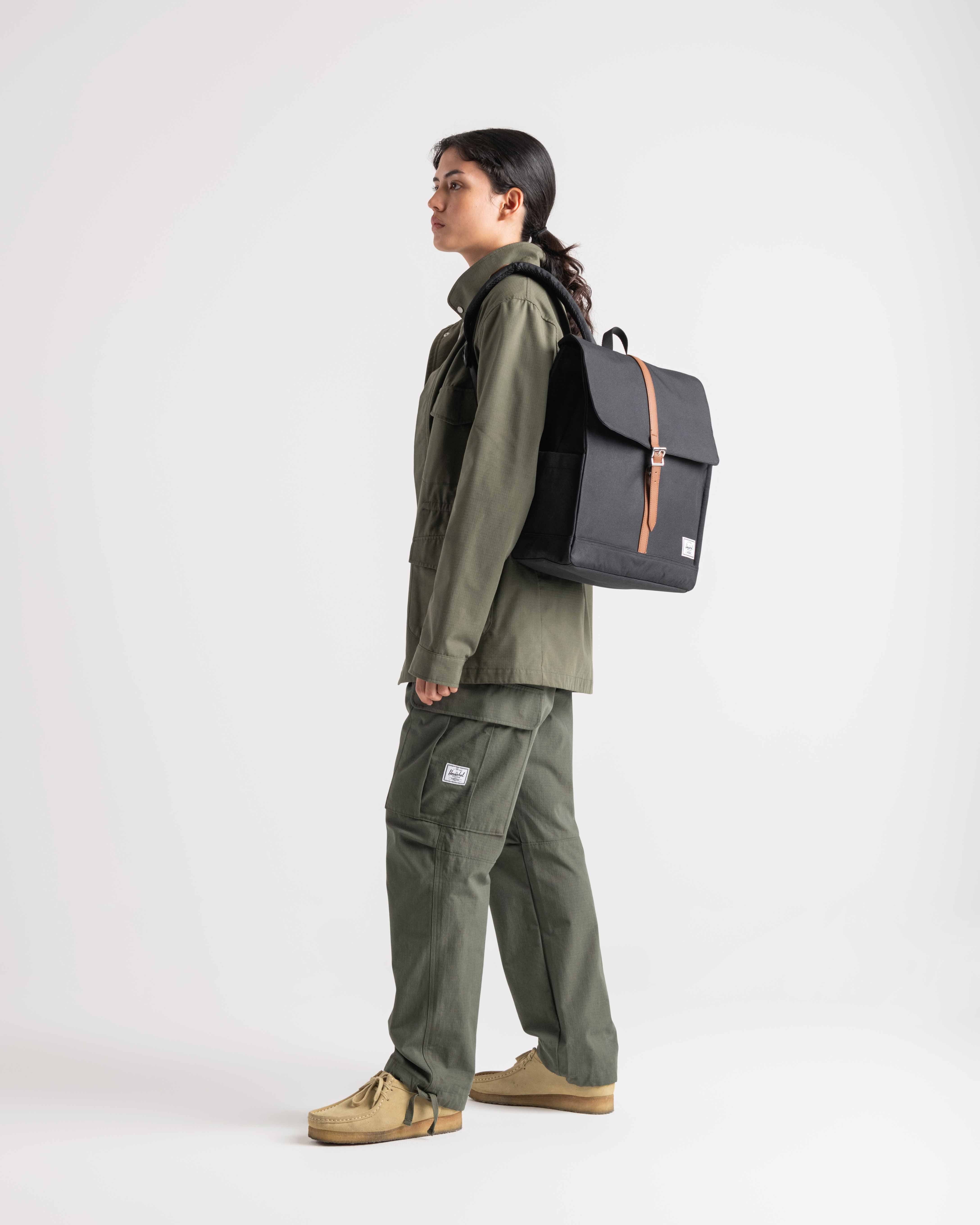 Herschel City Backpack 16L in Black — lifestyle 2