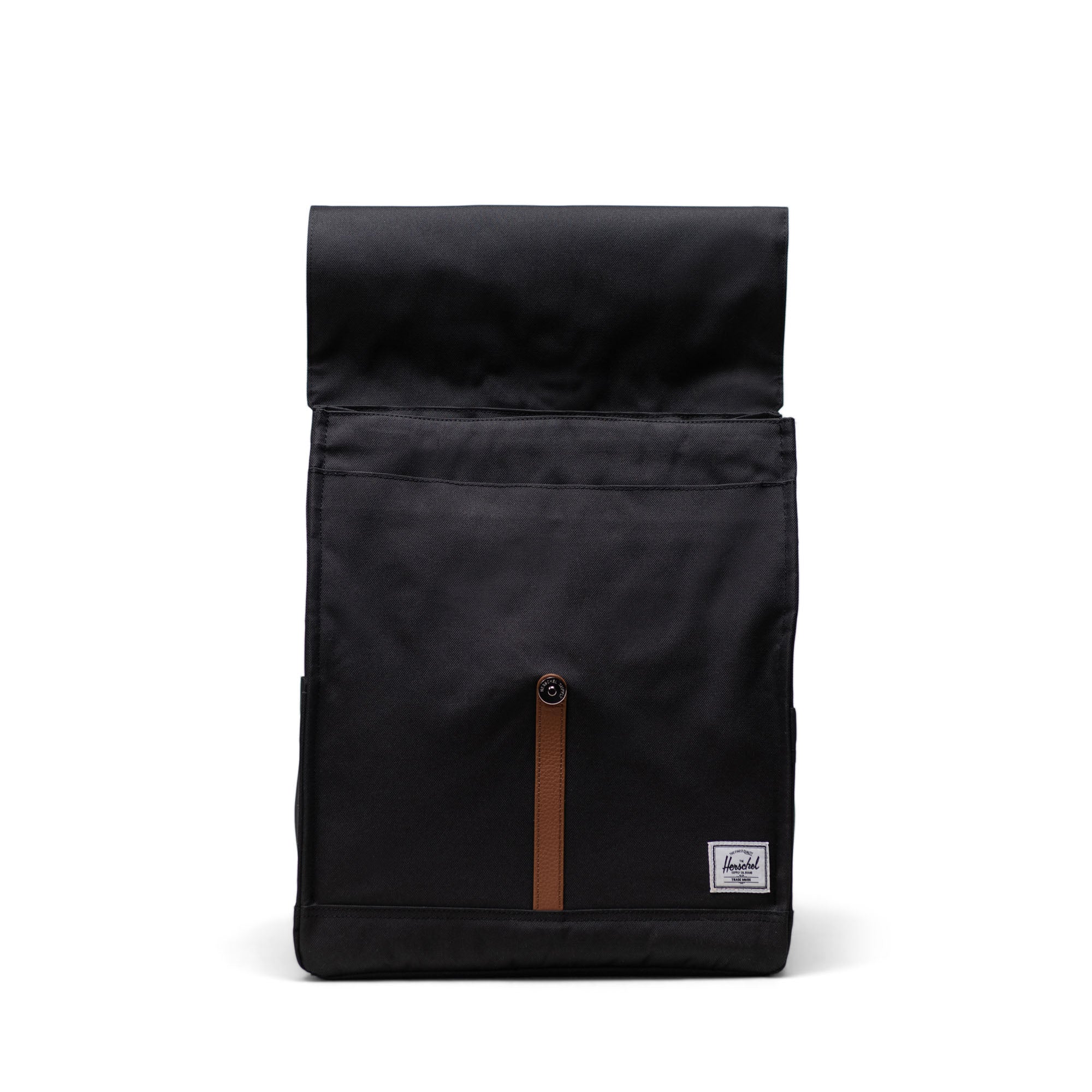 Herschel City Backpack 16L in Black — interior view