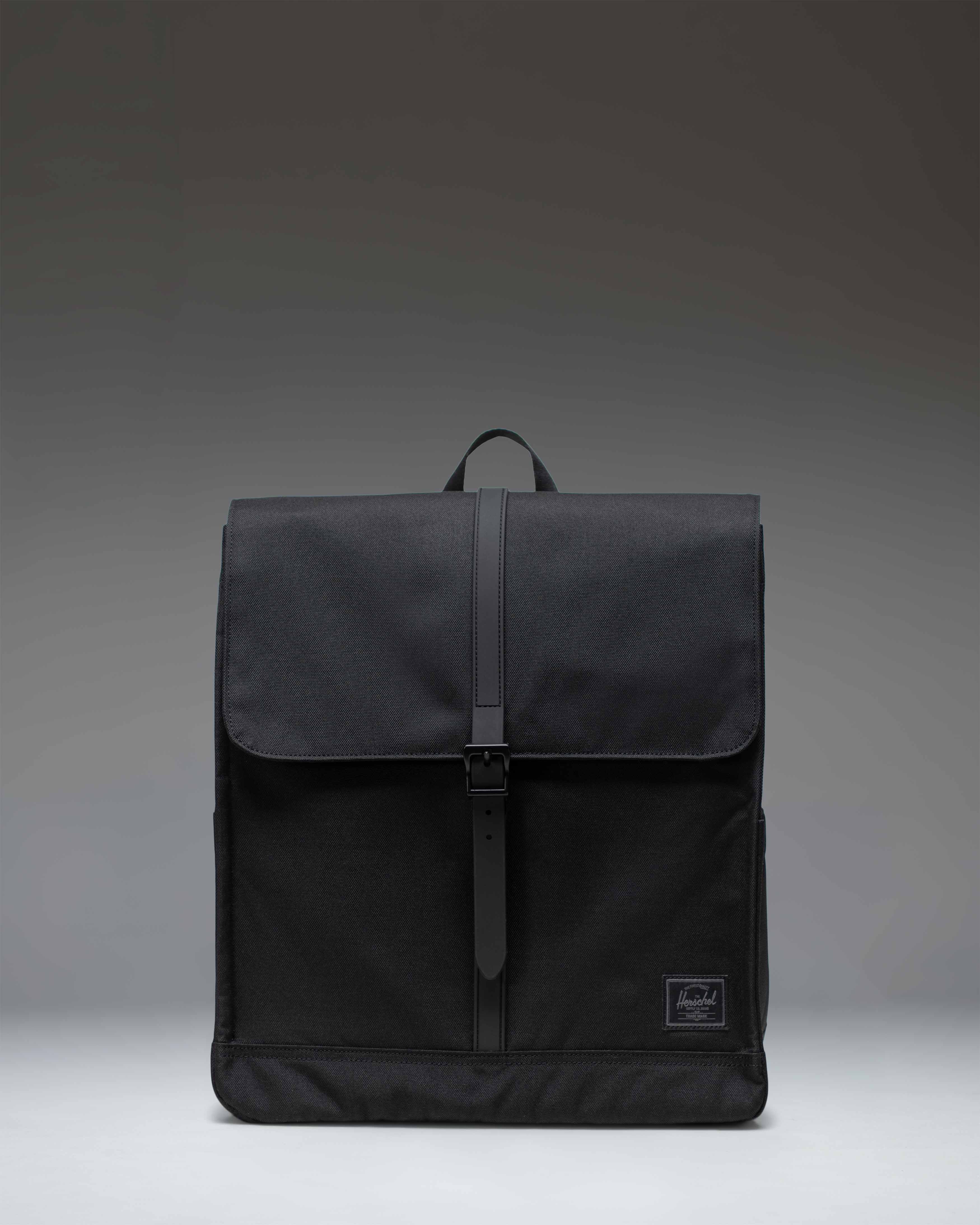 Herschel City Backpack 16L in Black Tonal — front view
