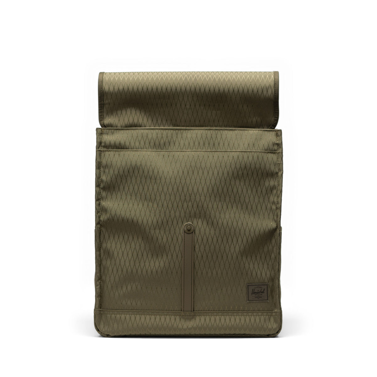Herschel City Backpack 16L in Ivy Green Diamond — angle view 2 # color_Ivy Green Diamond