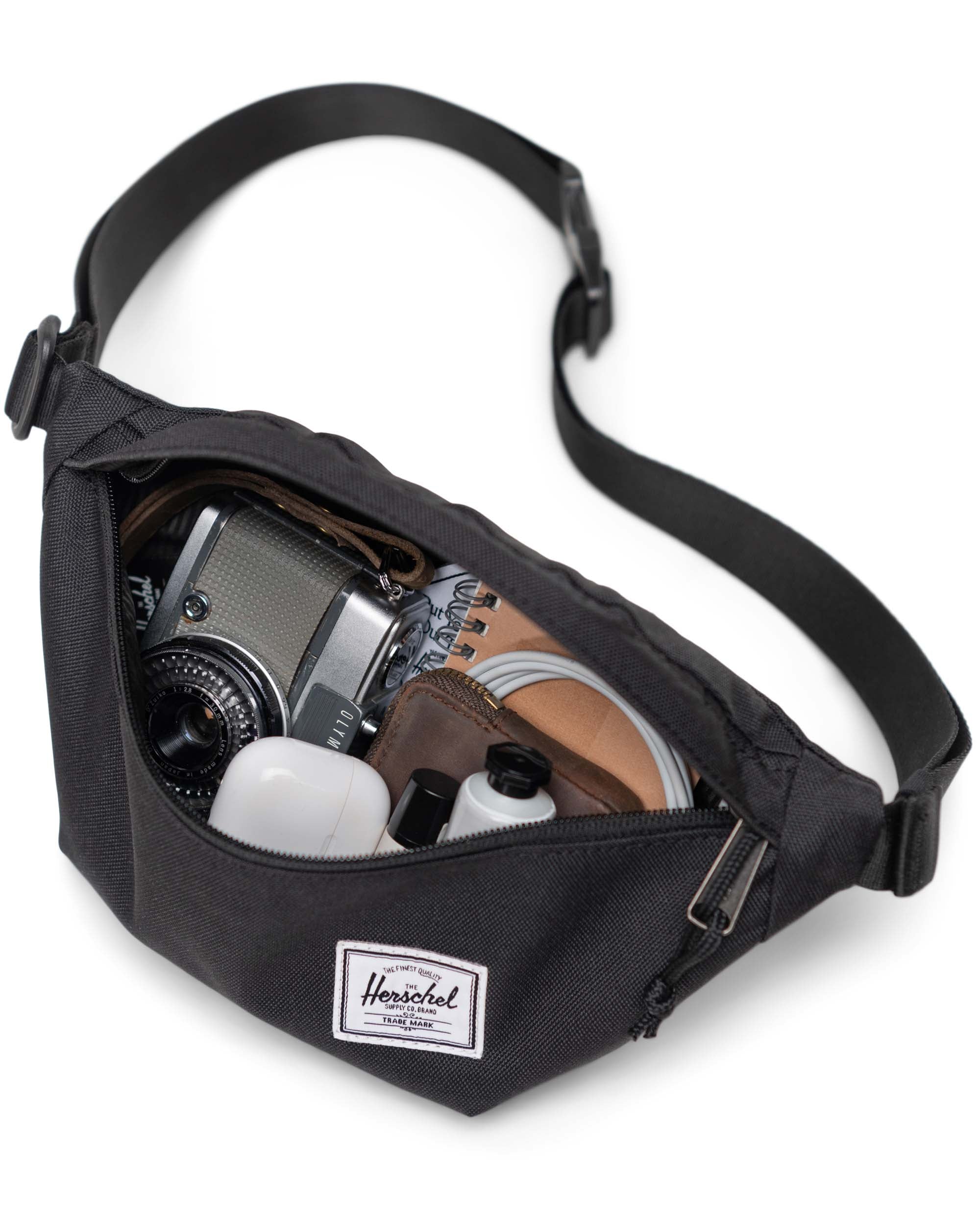 Herschel Classic Hip Pack 1L in Black — interior view 2 # color_Black