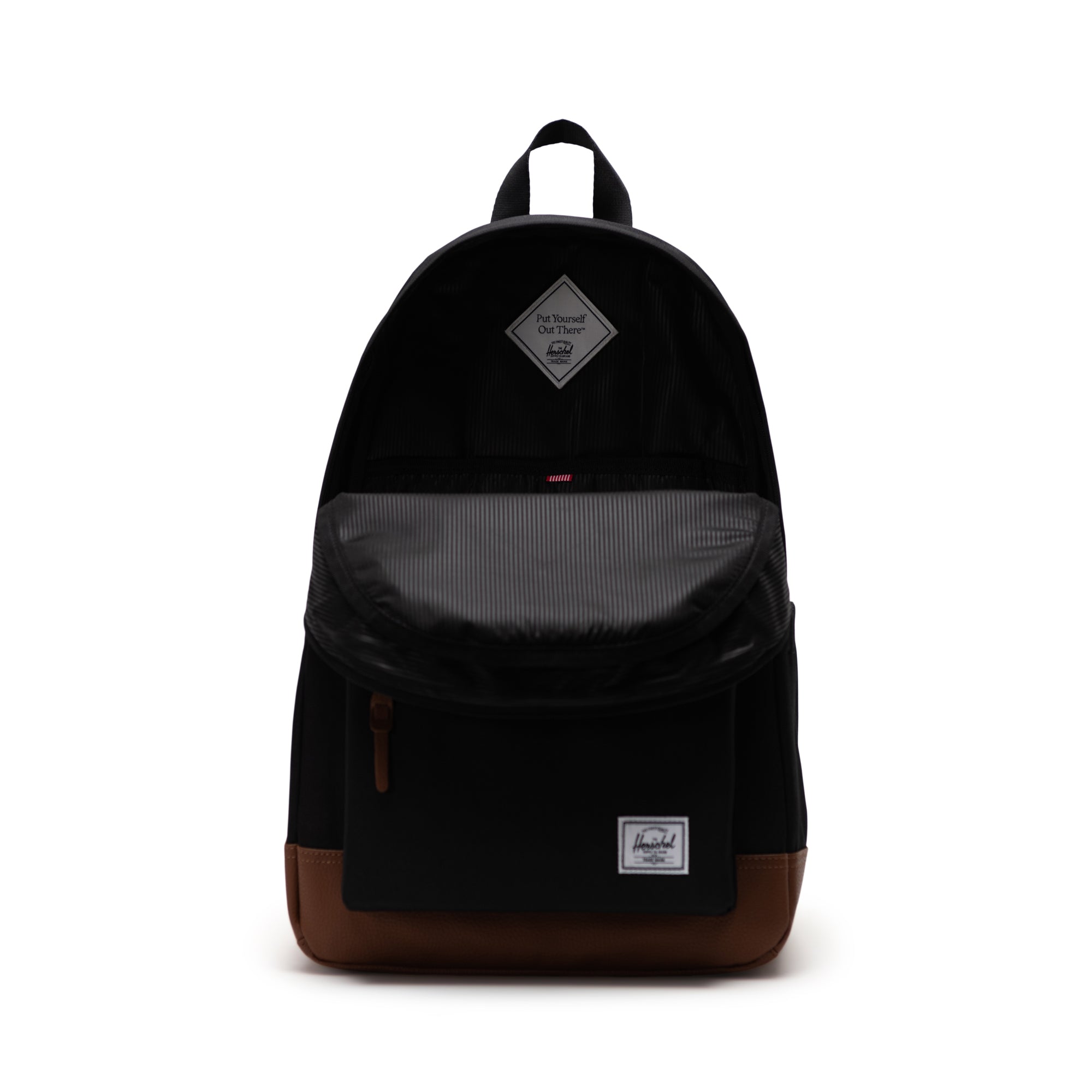 Herschel Heritage Backpack 24L in Black — interior view 2 # color_Black