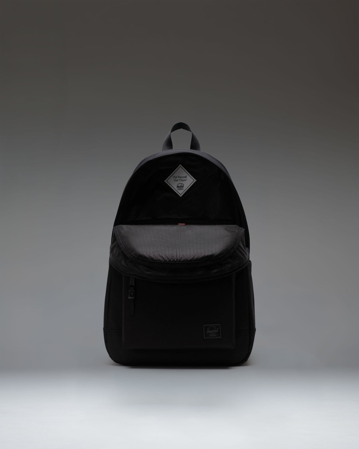 Herschel Heritage Backpack 24L in Black Tonal — interior view
