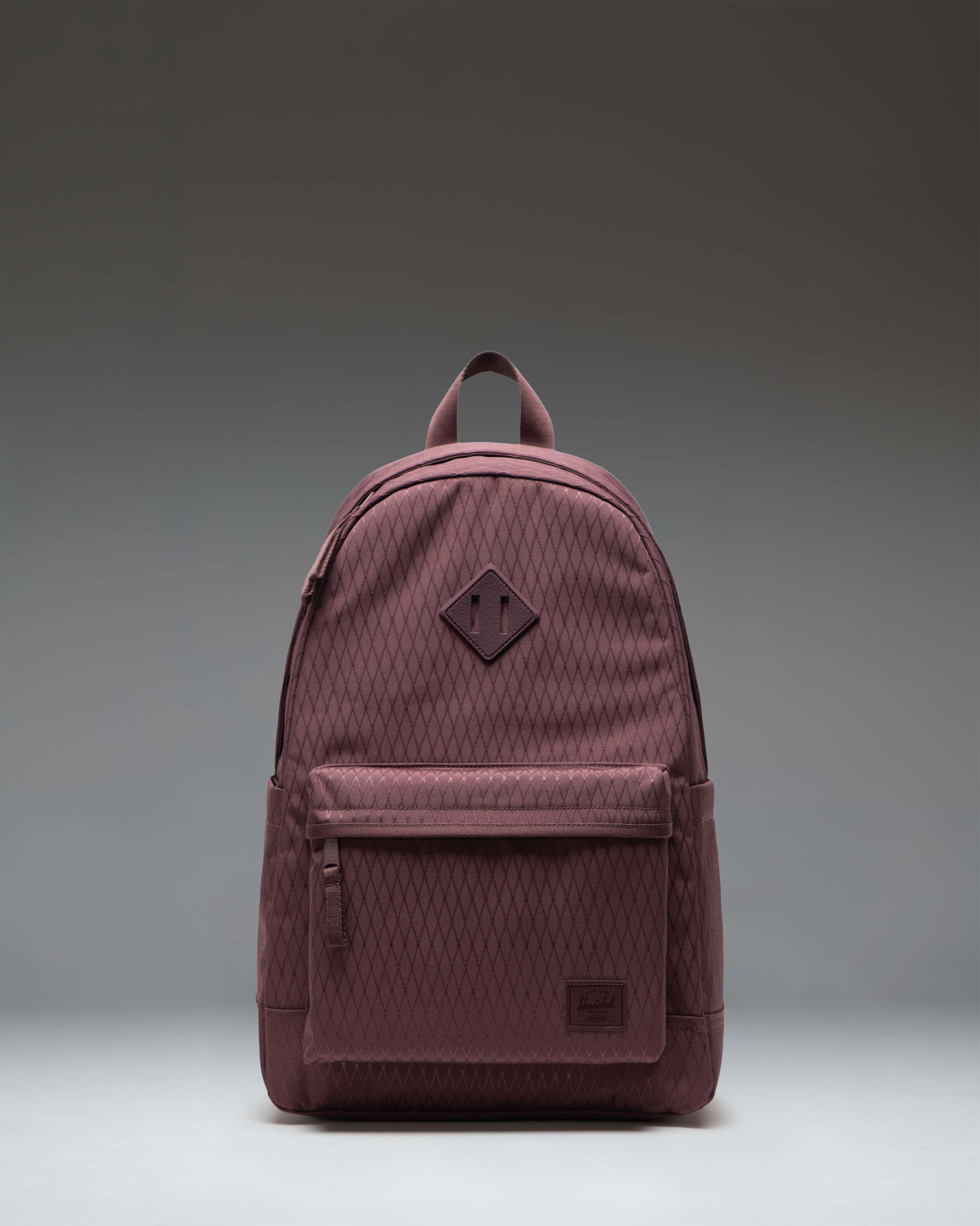 Herschel Heritage Backpack 24L in Huckleberry Diamond — front view # color_Huckleberry Diamond