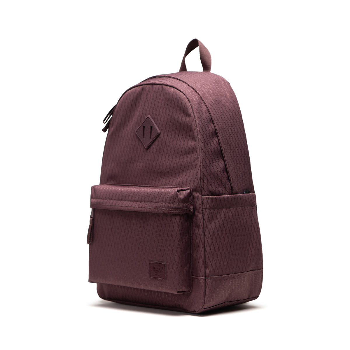 Herschel Heritage Backpack 24L in Huckleberry Diamond — angle view 2 # color_Huckleberry Diamond