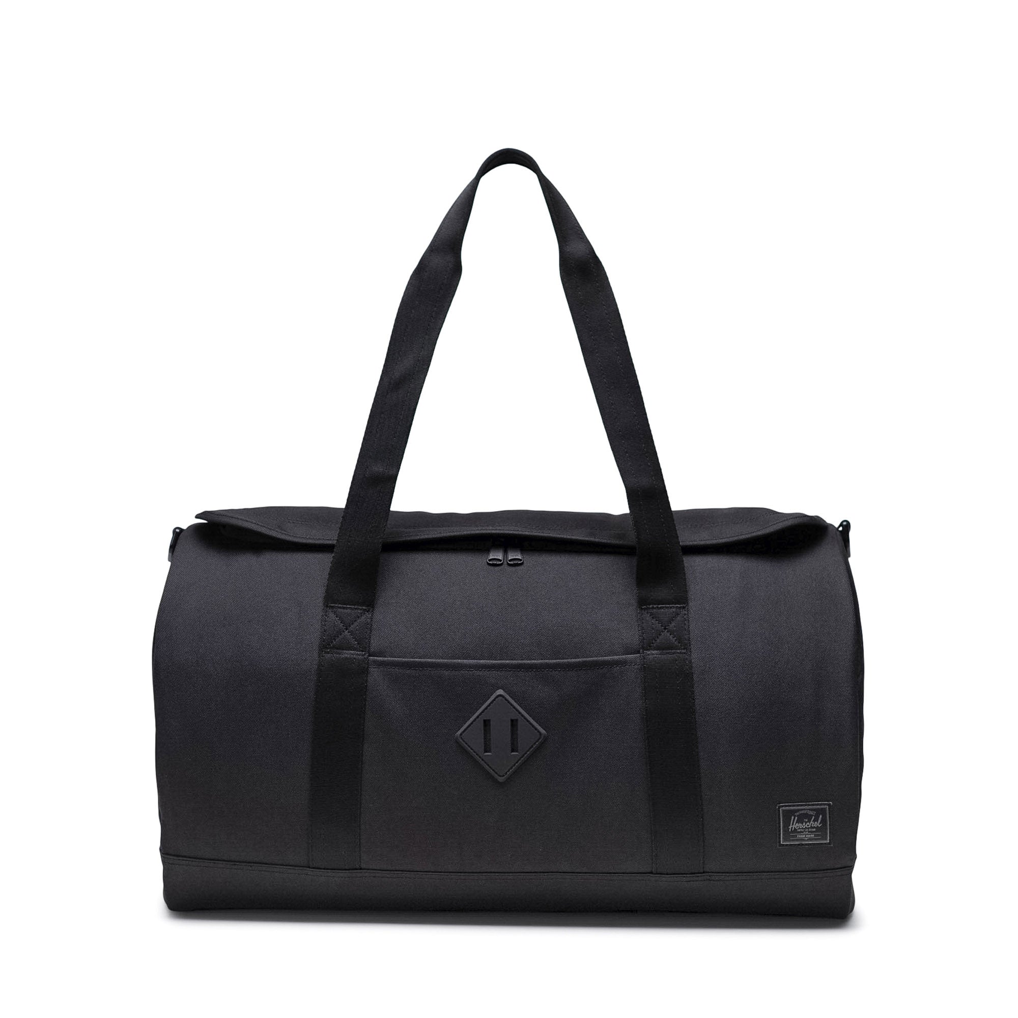 Herschel Heritage Duffle 40L in Black Tonal — front view # color_Black Tonal