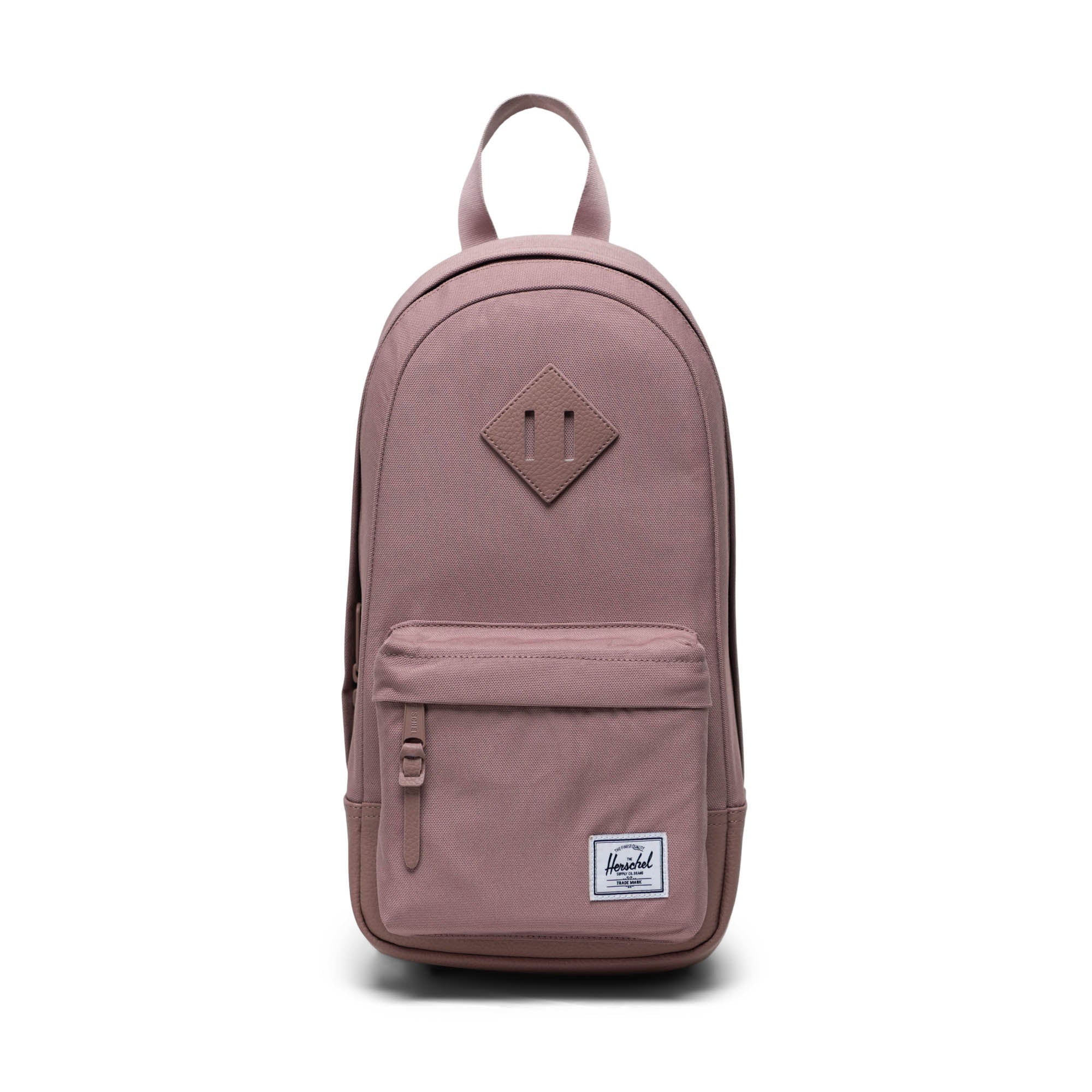 Herschel Heritage Shoulder Bag 8.5L in Ash Rose — front view # color_Ash Rose