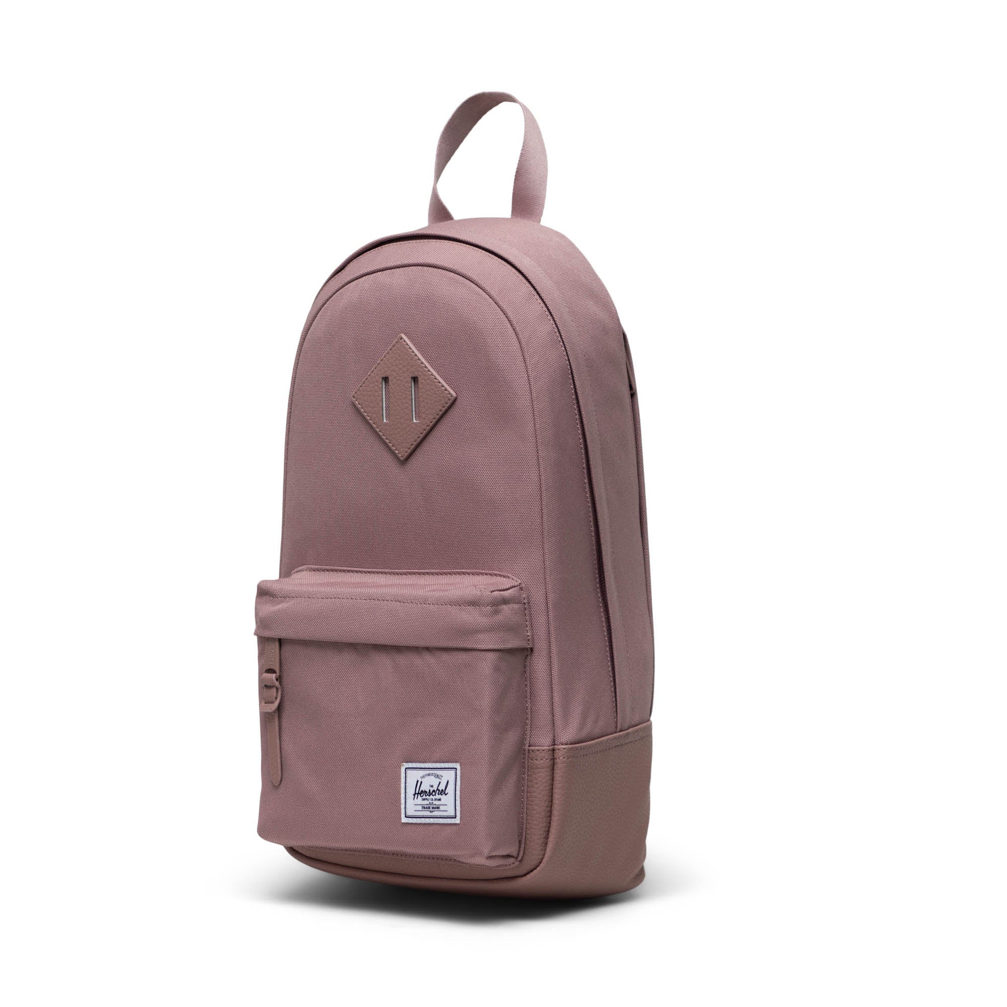 Herschel Heritage Shoulder Bag 8.5L in Ash Rose — angle view 2 # color_Ash Rose