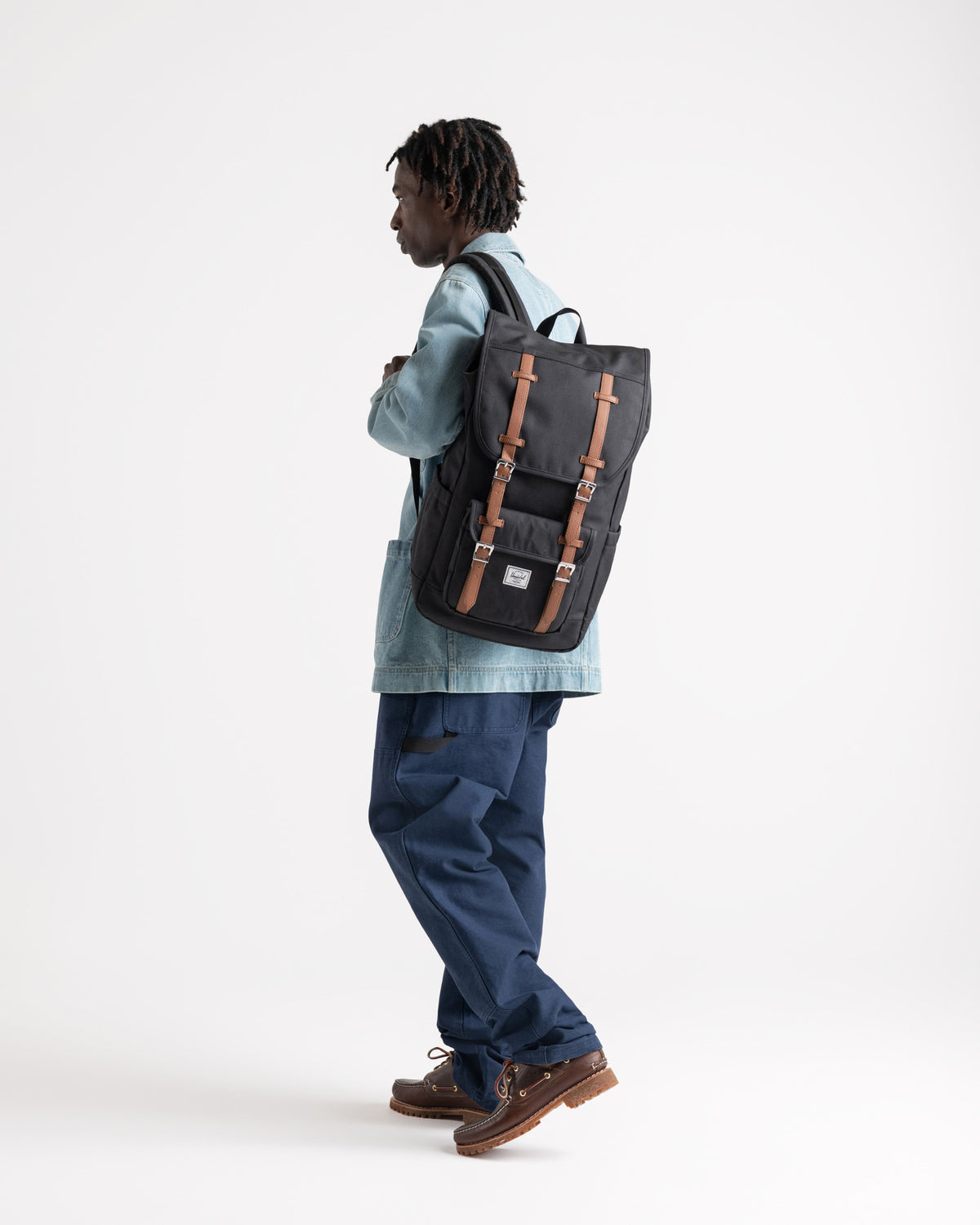 Herschel Little America Backpack 30L in Black — lifestyle # color_Black