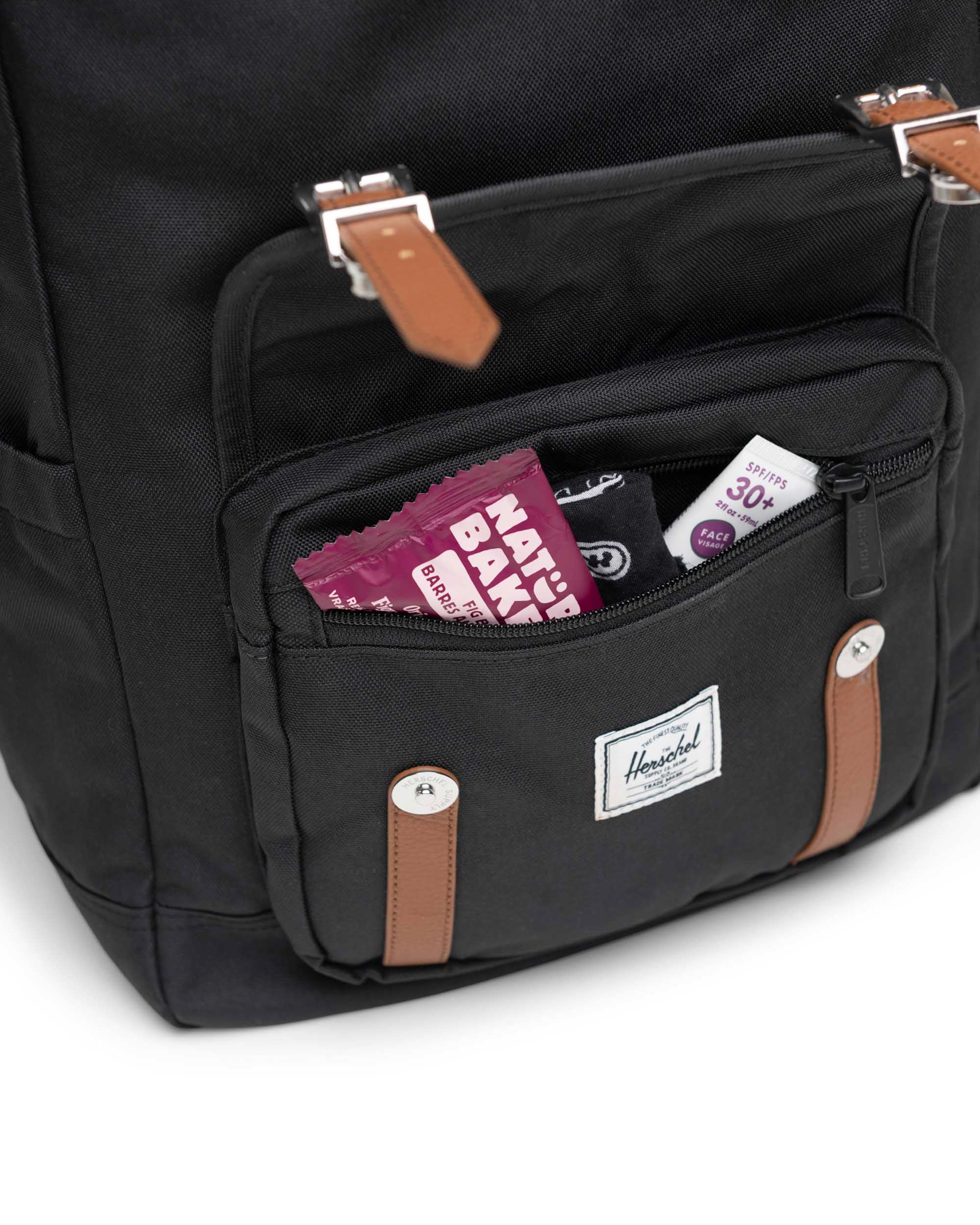 Herschel Little America Backpack 30L in Black — detail view 3 # color_Black