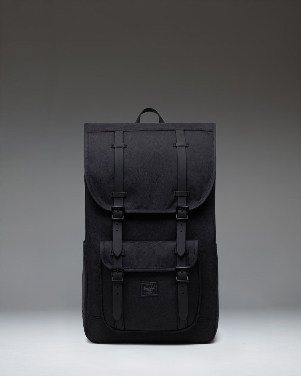 Herschel Little America Backpack 30L in Black Tonal — front view # color_Black Tonal