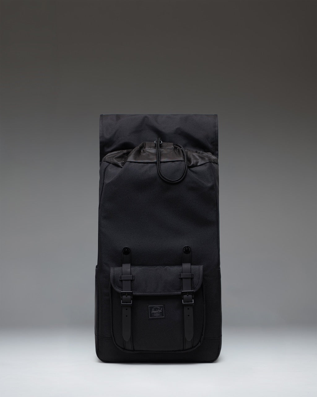 Herschel Little America Backpack 30L in Black Tonal — interior view