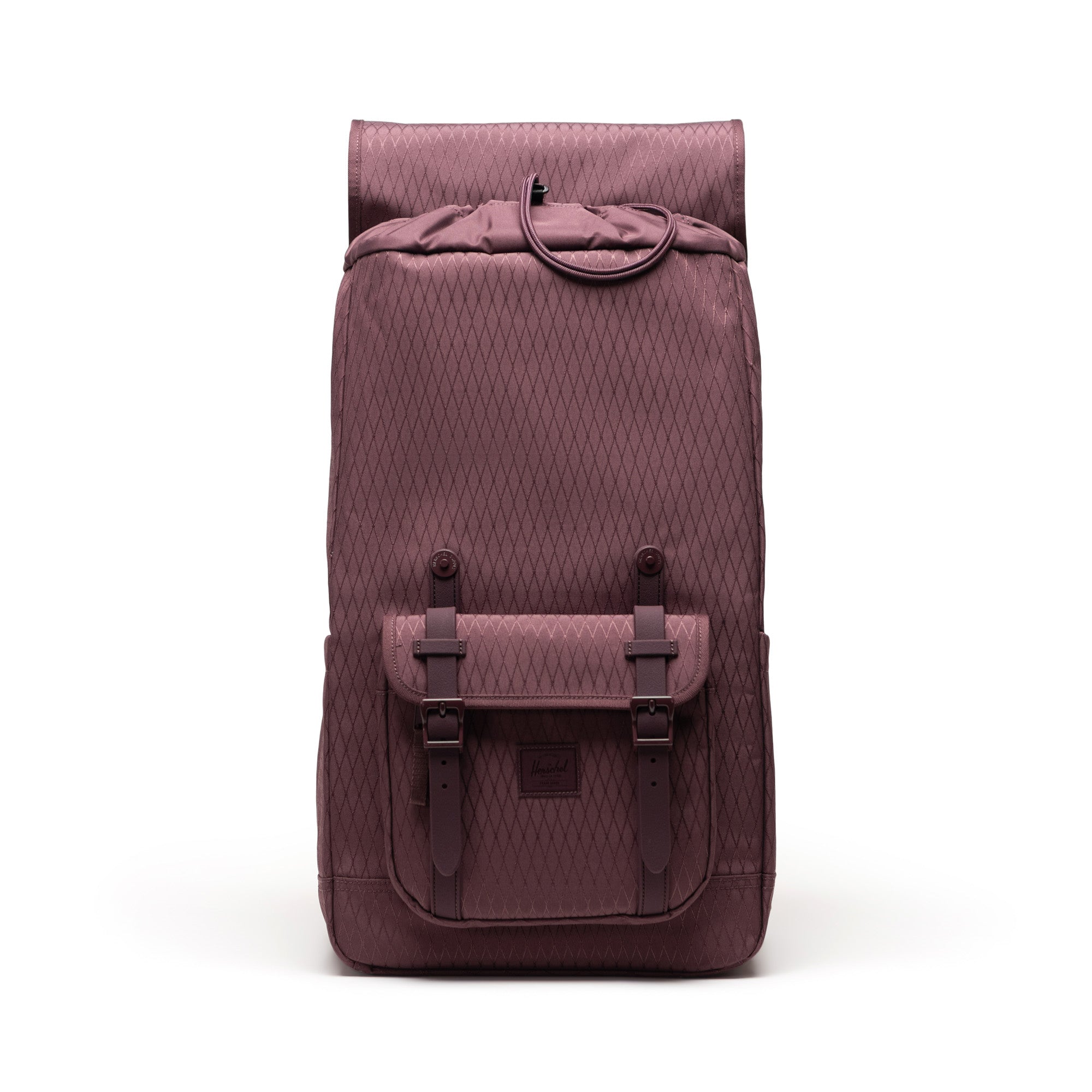 Herschel Little America Backpack 30L in Huckleberry Diamond — interior view # color_Huckleberry Diamond