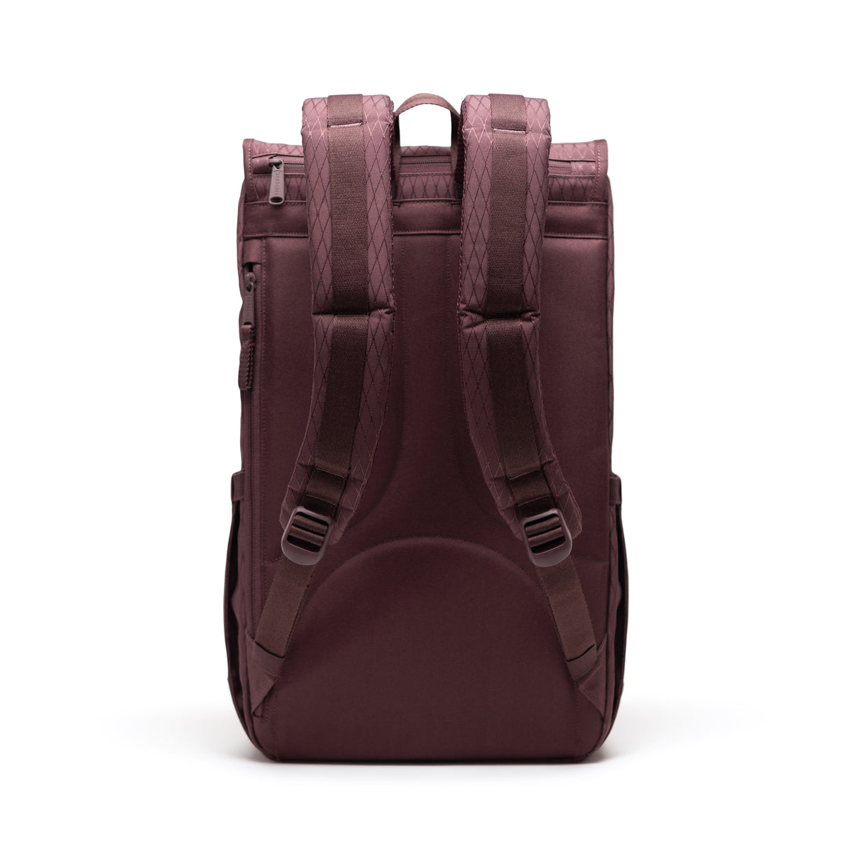 Herschel Little America Backpack 30L in Huckleberry Diamond — back view # color_Huckleberry Diamond