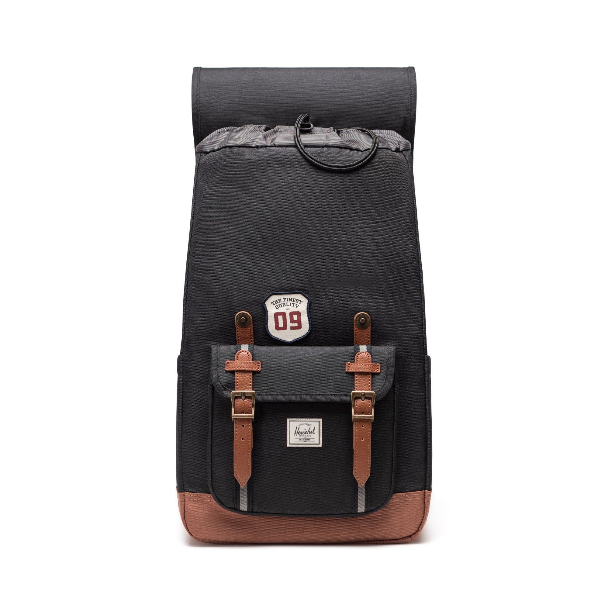 Herschel Little America Backpack 30L in Patches Black — interior view # color_Patches Black