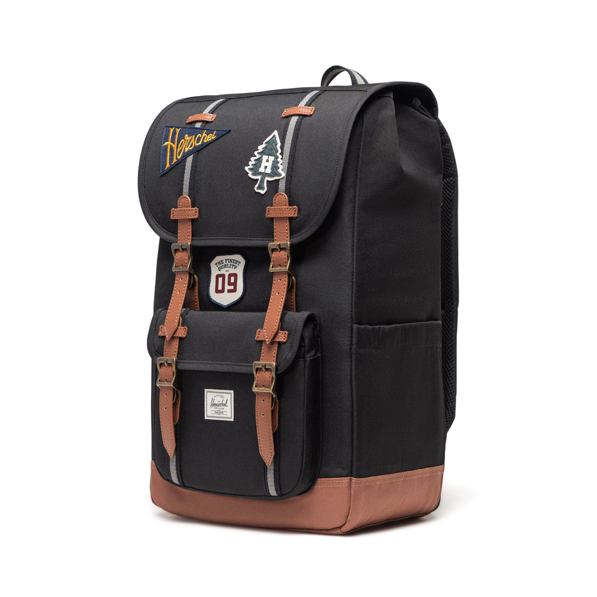 Herschel Little America Backpack 30L in Patches Black — angle view 2 # color_Patches Black