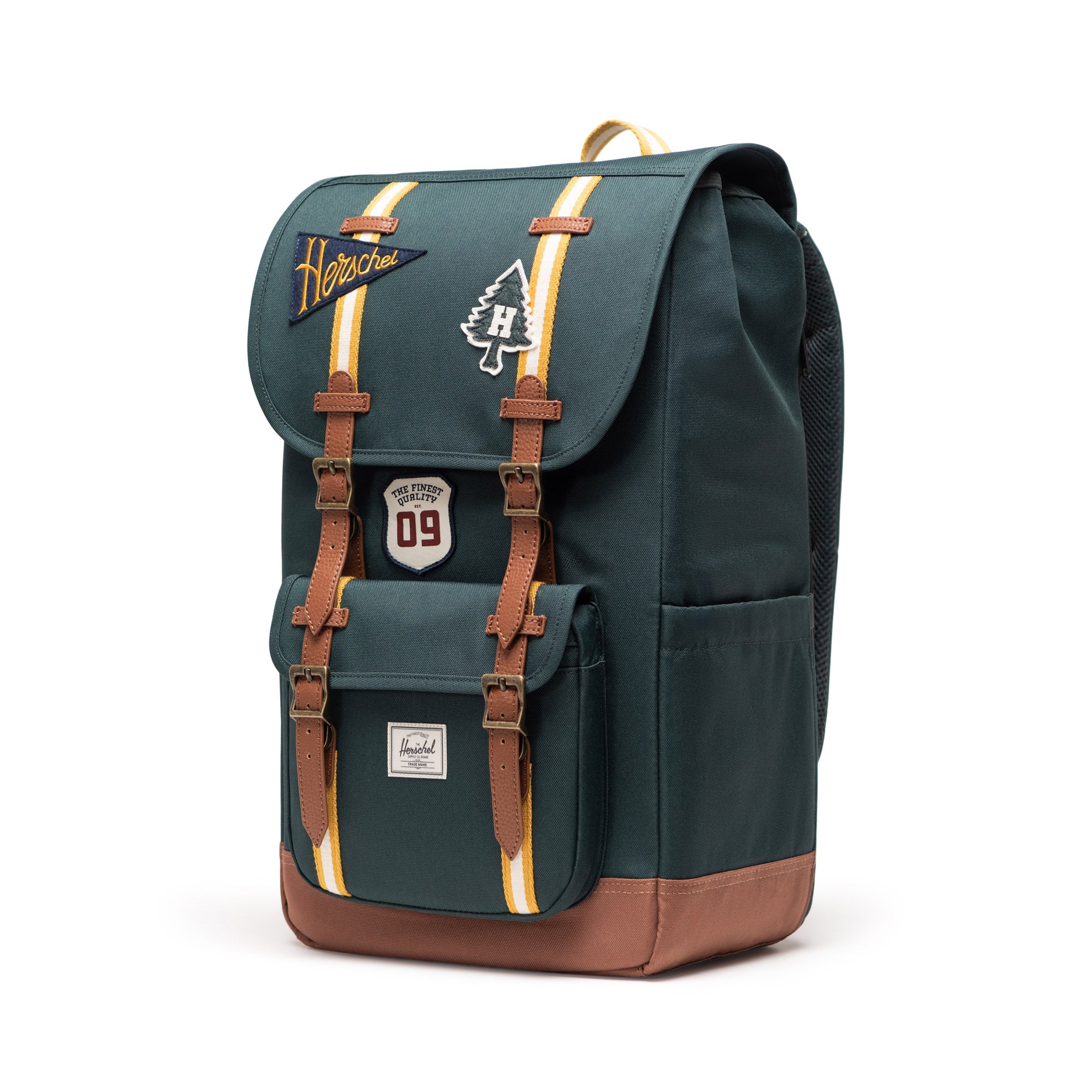Herschel Little America Backpack 30L in Patches Green Gables — angle view 2 # color_Patches Green Gables