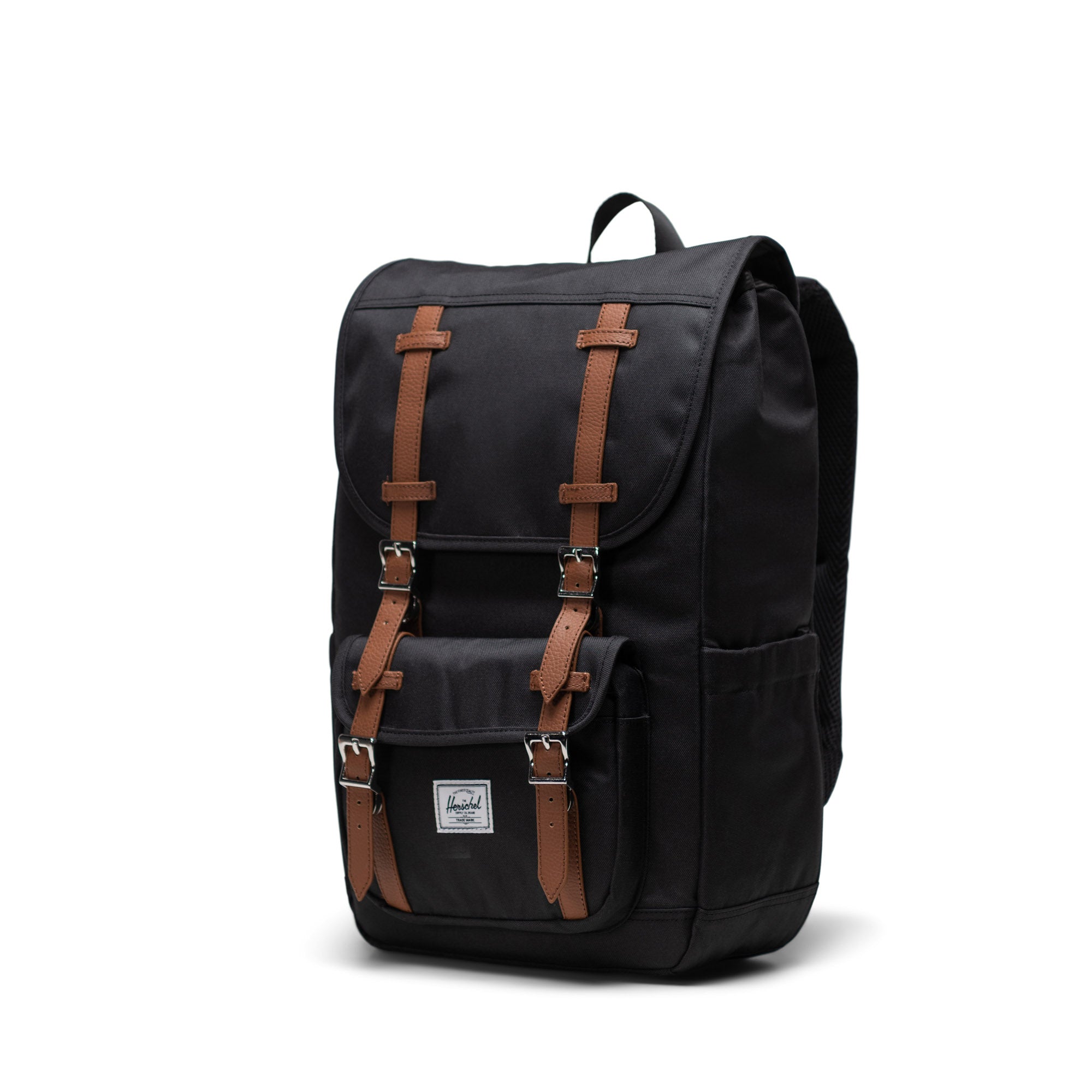 Herschel Little America Mid Backpack 21L in Black — angle view 2