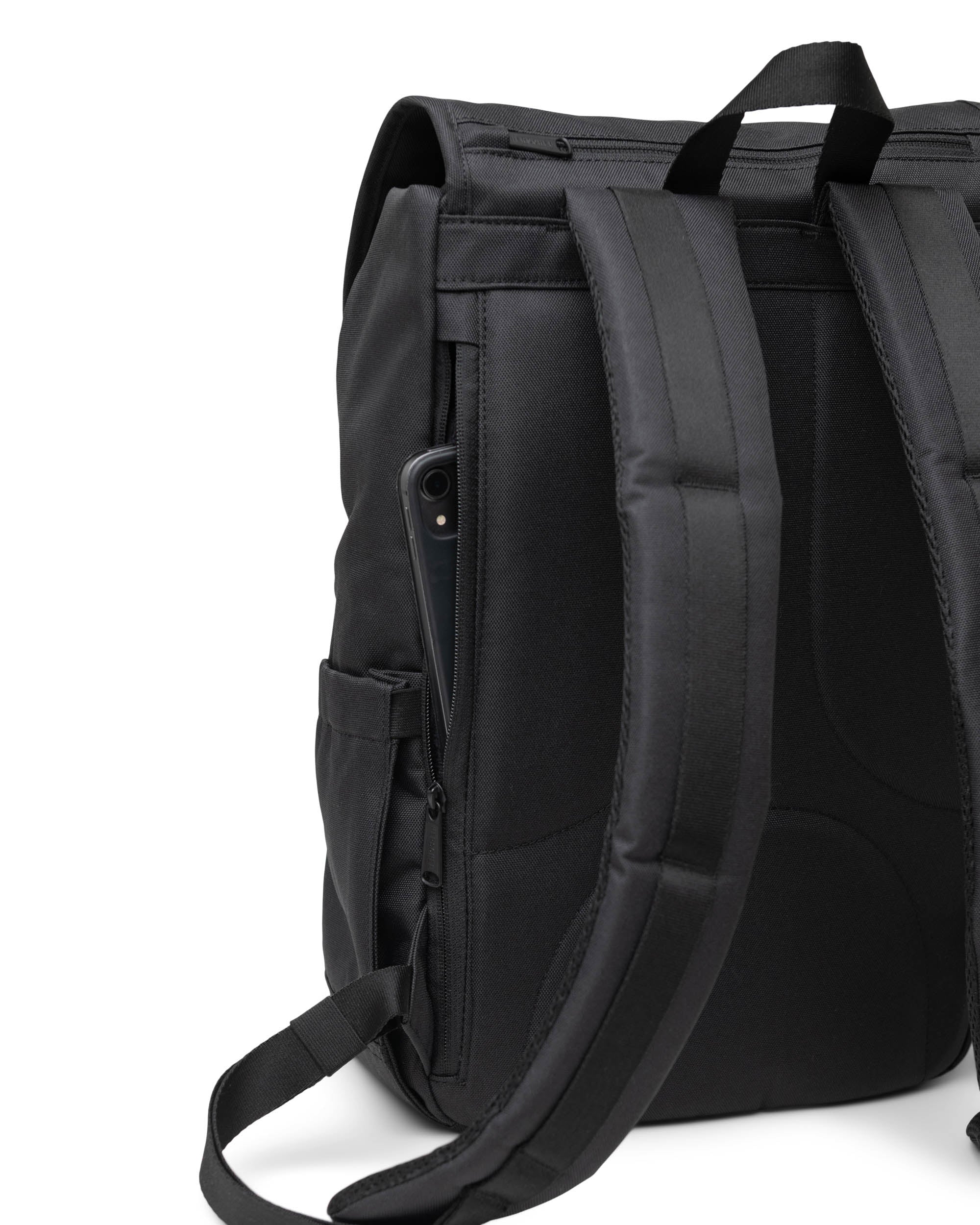 Herschel Little America Mid Backpack 21L in Black — angle view 3