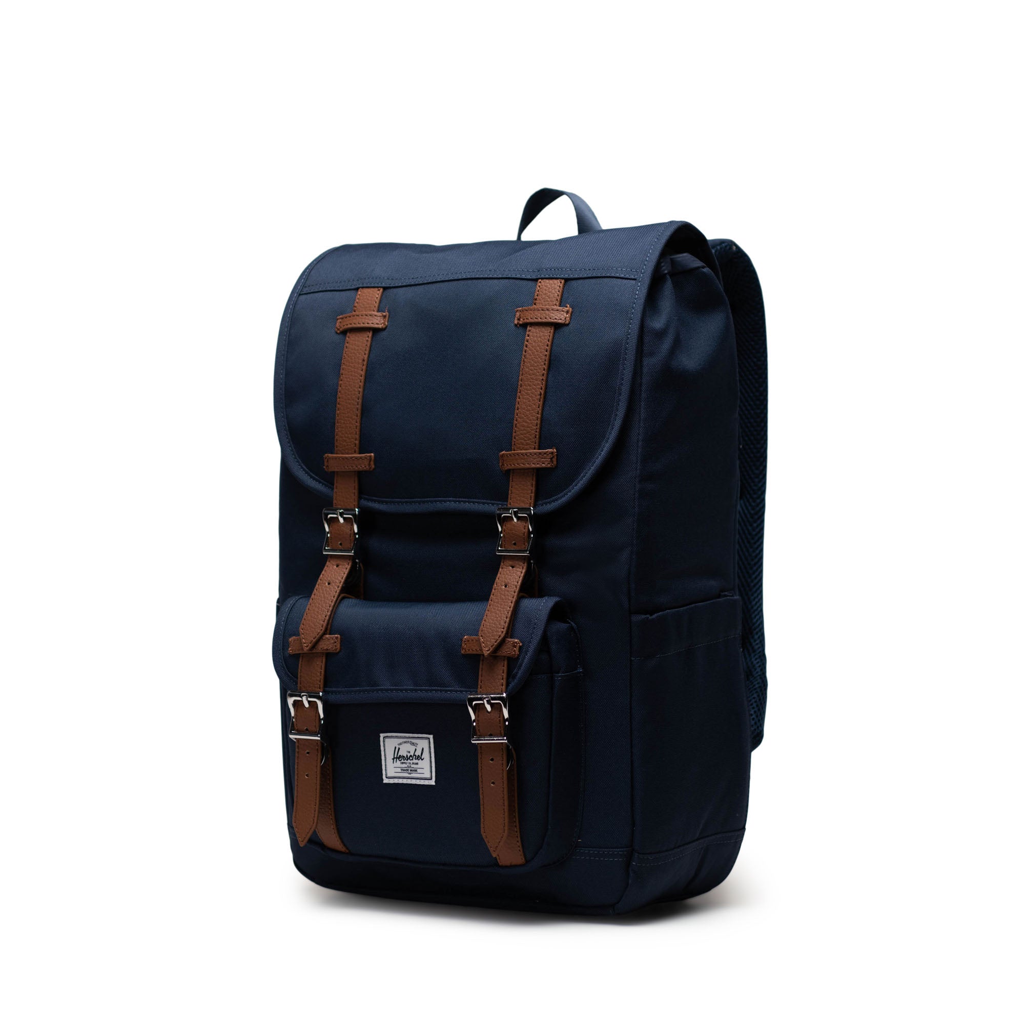 Herschel Little America Mid Backpack 21L in Navy — angle view 2