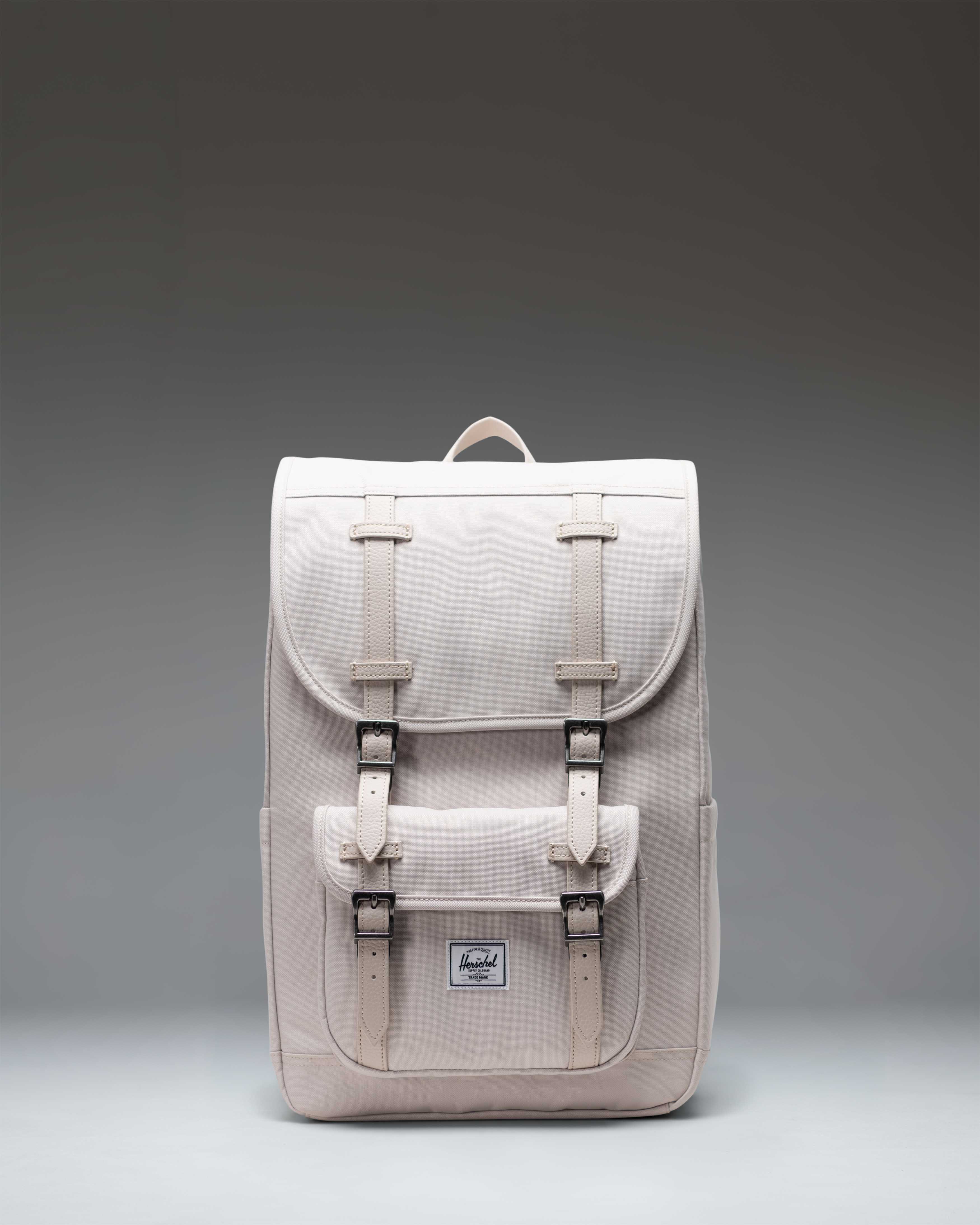 Herschel Little America Mid Backpack 21L in Moonbeam — front view