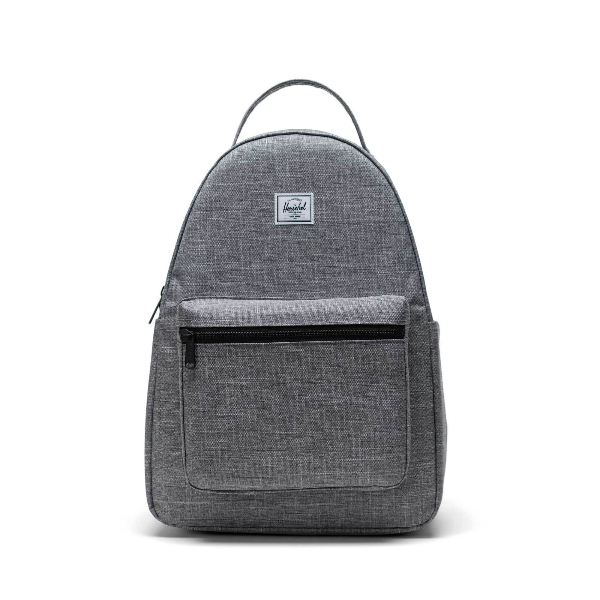 Herschel Nova Backpack 18L in Raven Crosshatch — front view # color_Raven Crosshatch