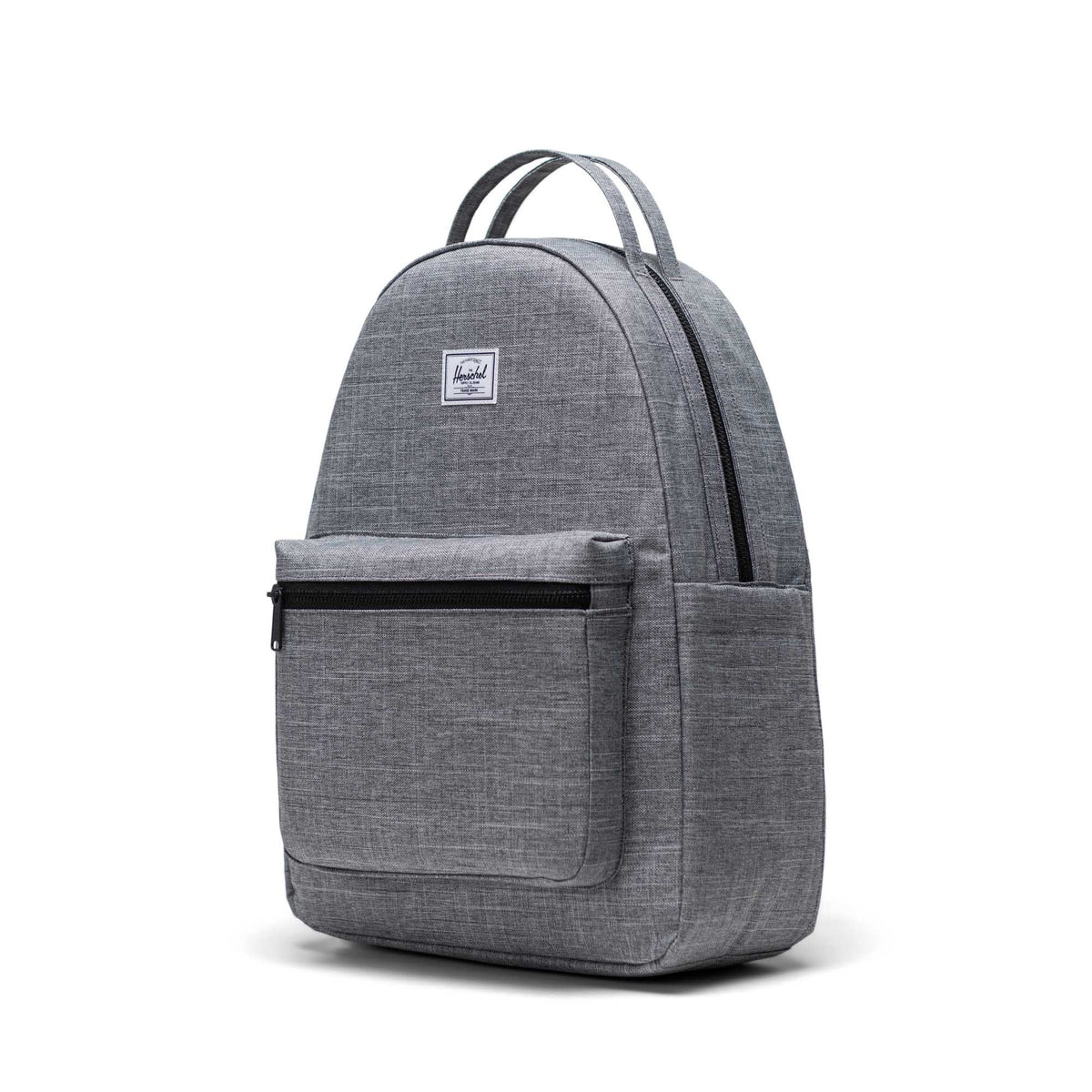 Herschel Nova Backpack 18L in Raven Crosshatch — angle view 3 # color_Raven Crosshatch