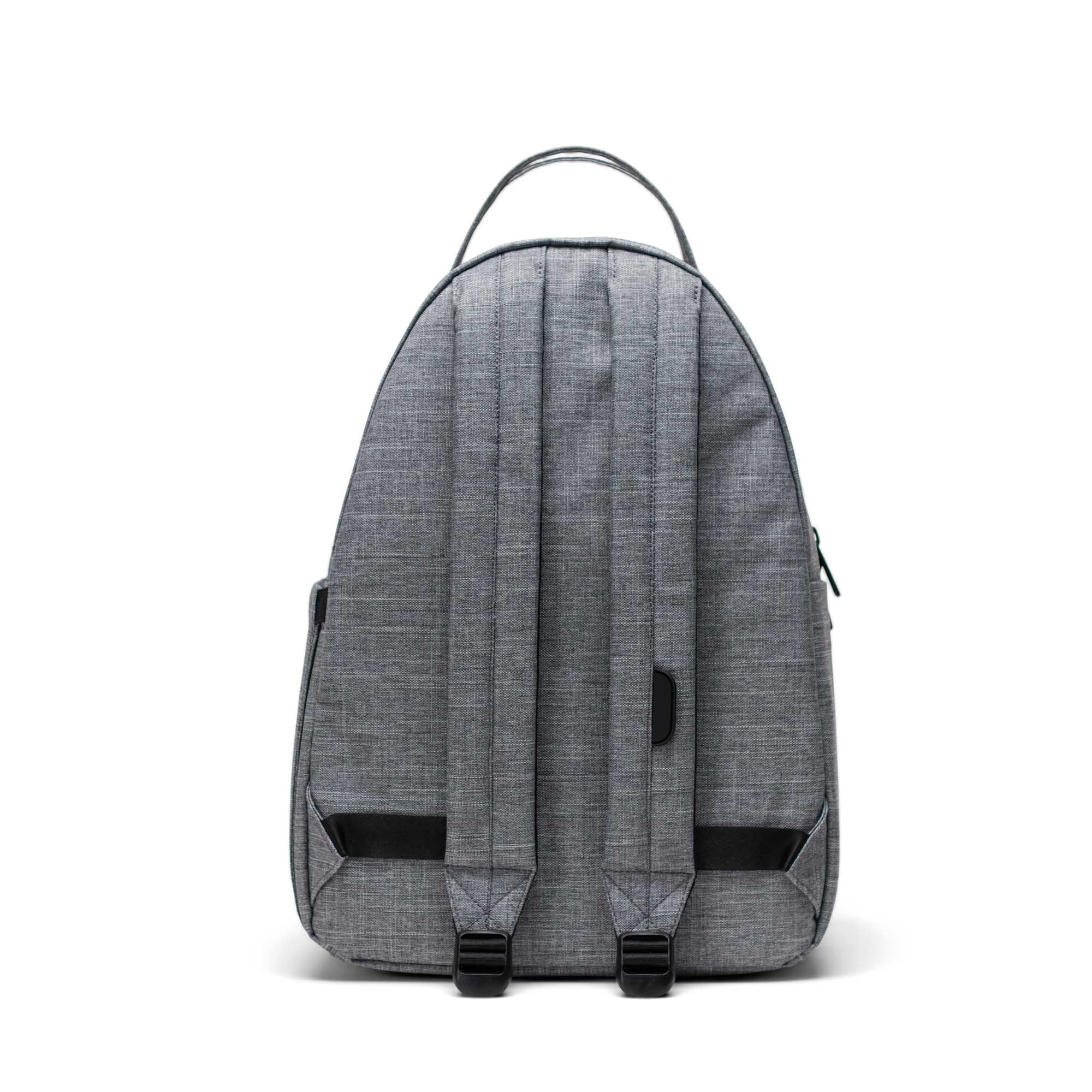 Herschel Nova Backpack 18L in Raven Crosshatch — back view 2 # color_Raven Crosshatch