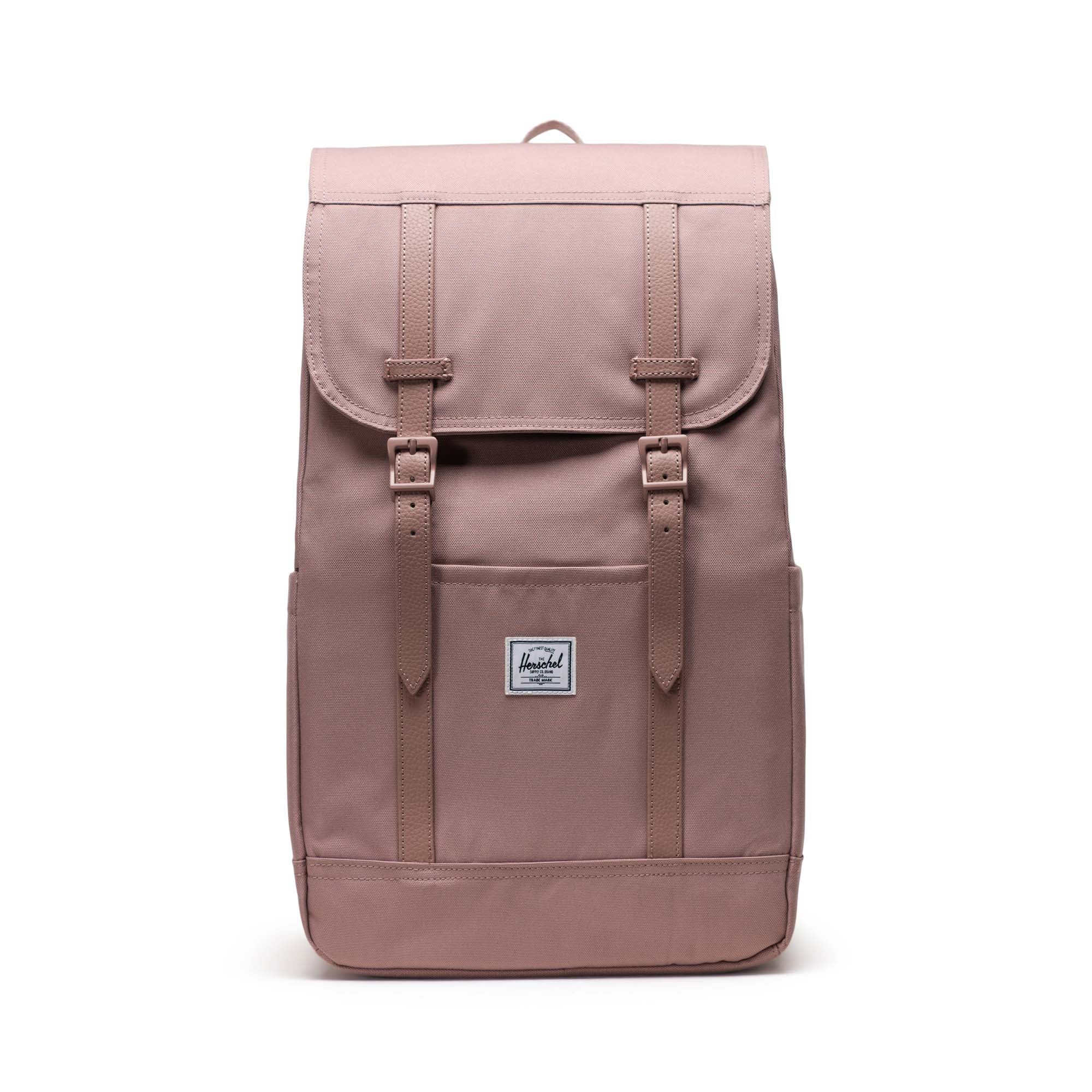 Herschel Retreat Backpack 23L in Ash Rose — front view # color_Ash Rose