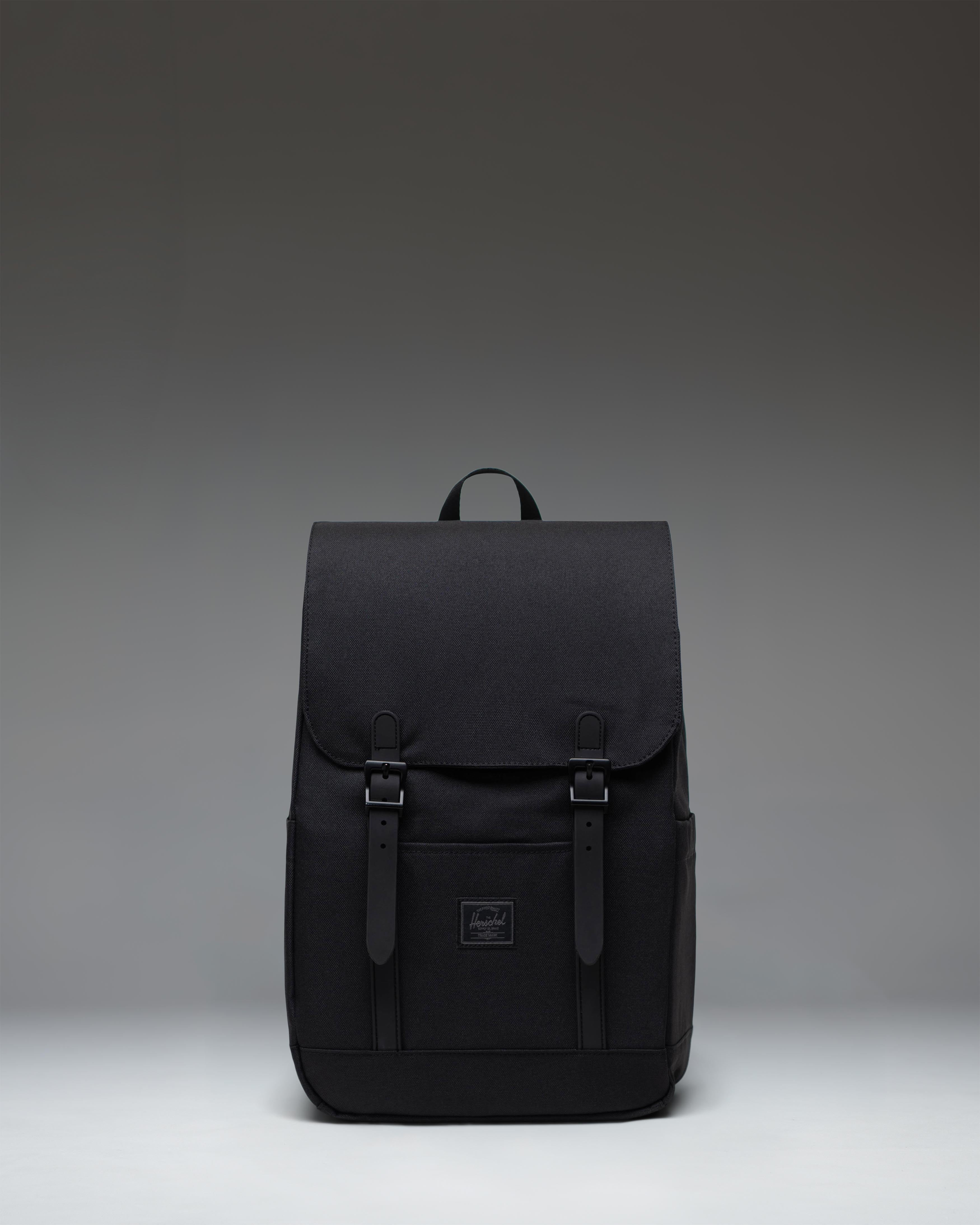 Herschel Retreat Backpack Small 17L in Black Tonal — front view