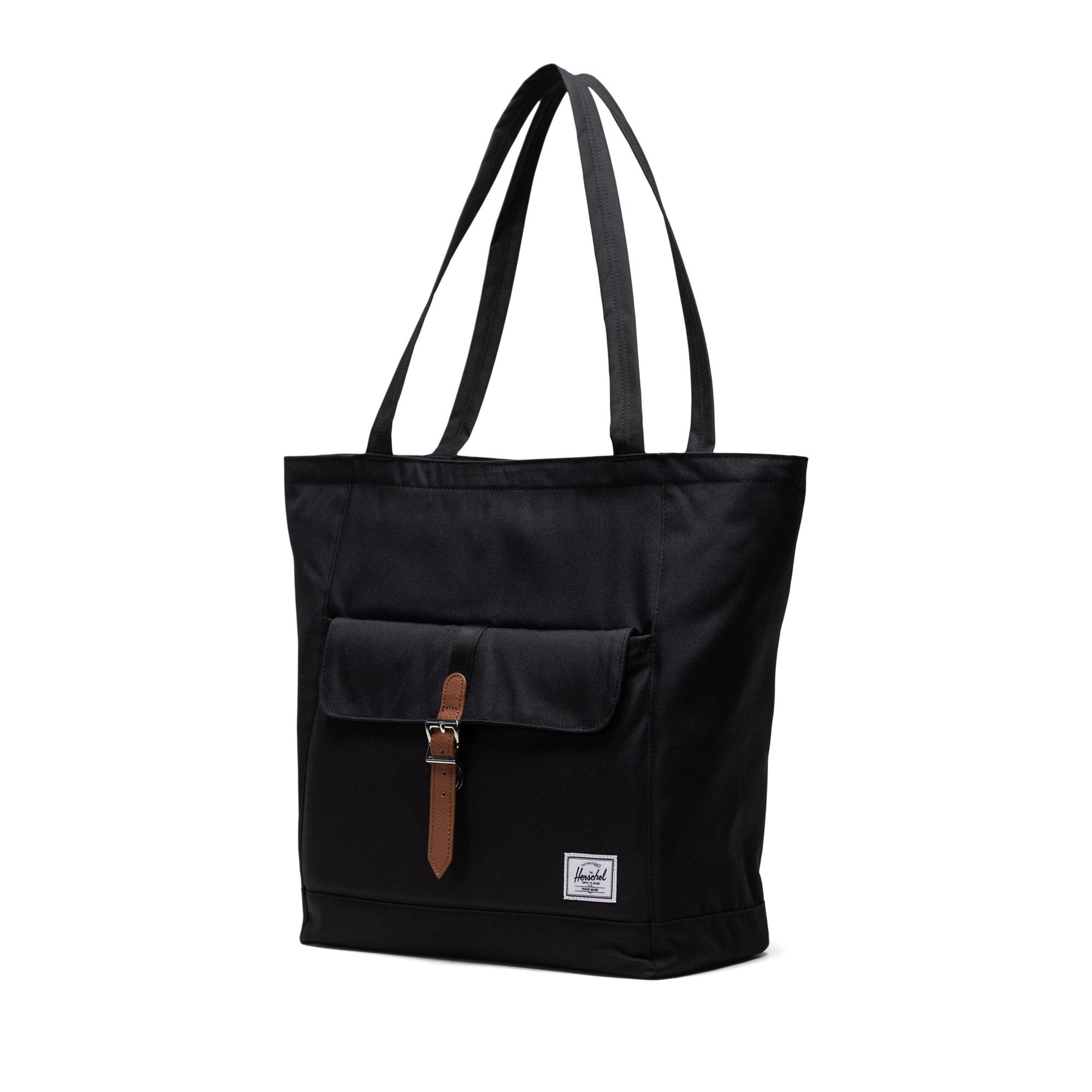 Herschel Retreat Tote 20L in Black — angle view 2