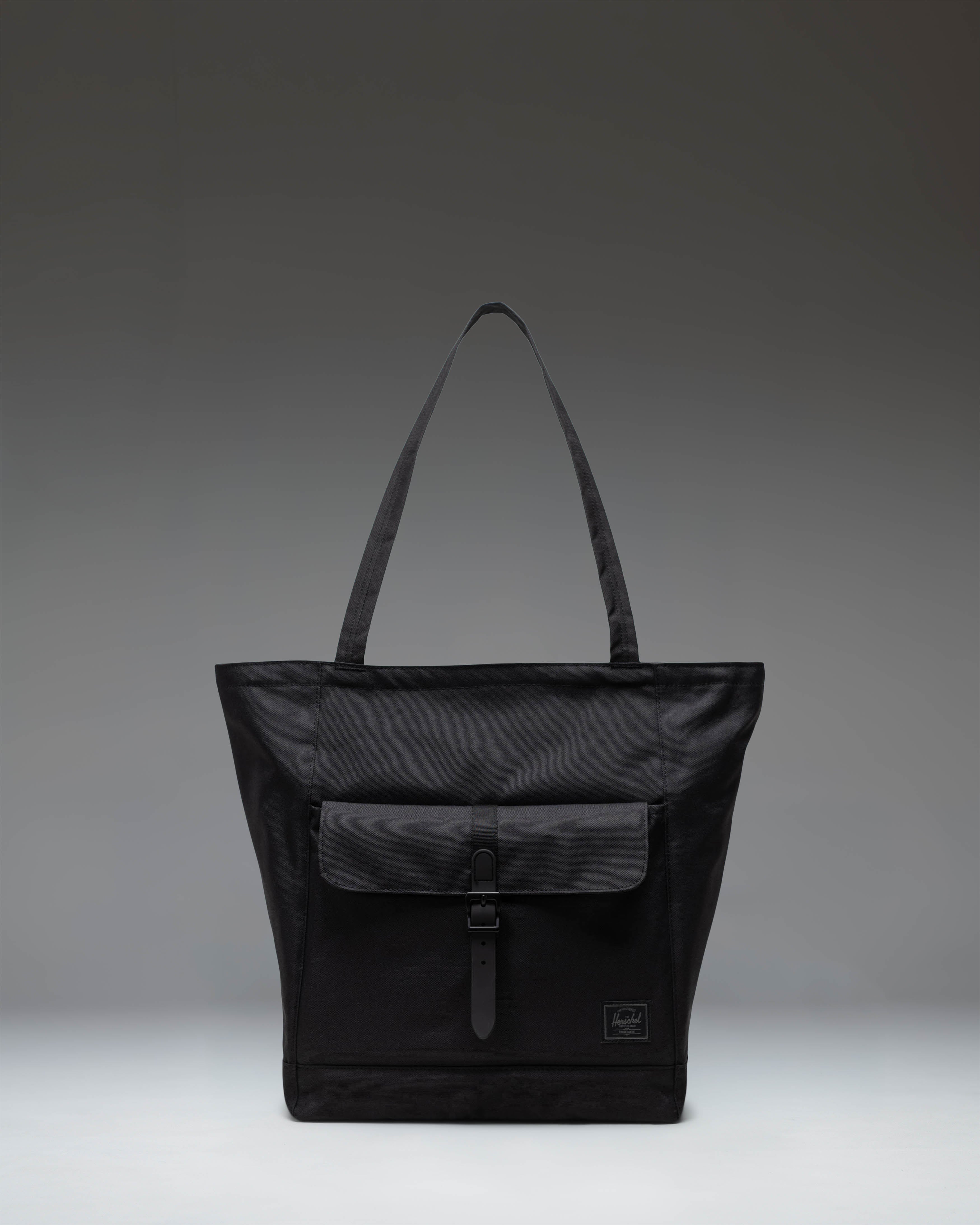 Herschel Retreat Tote 20L in Black Tonal — front view