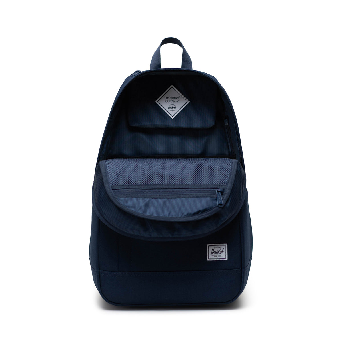 Herschel Seymour Backpack 26L in Navy — interior view 2 # color_Navy