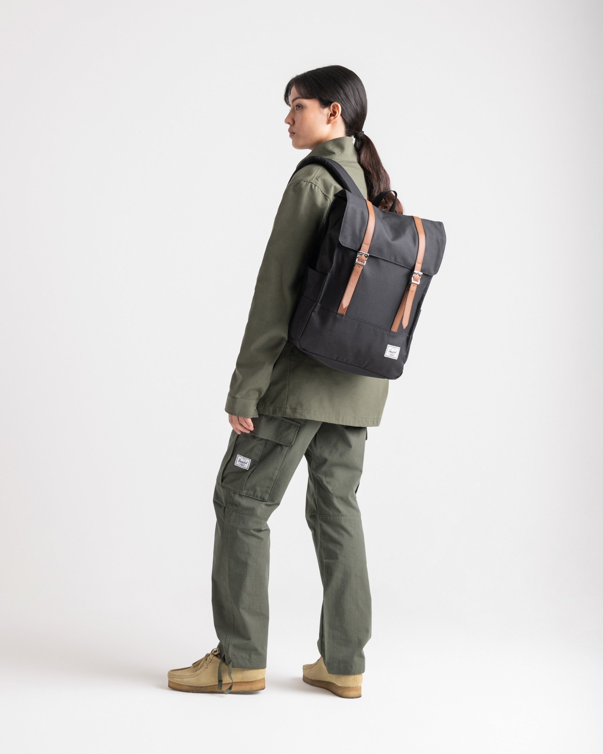 Herschel Survey Backpack 20L in Black — lifestyle 2