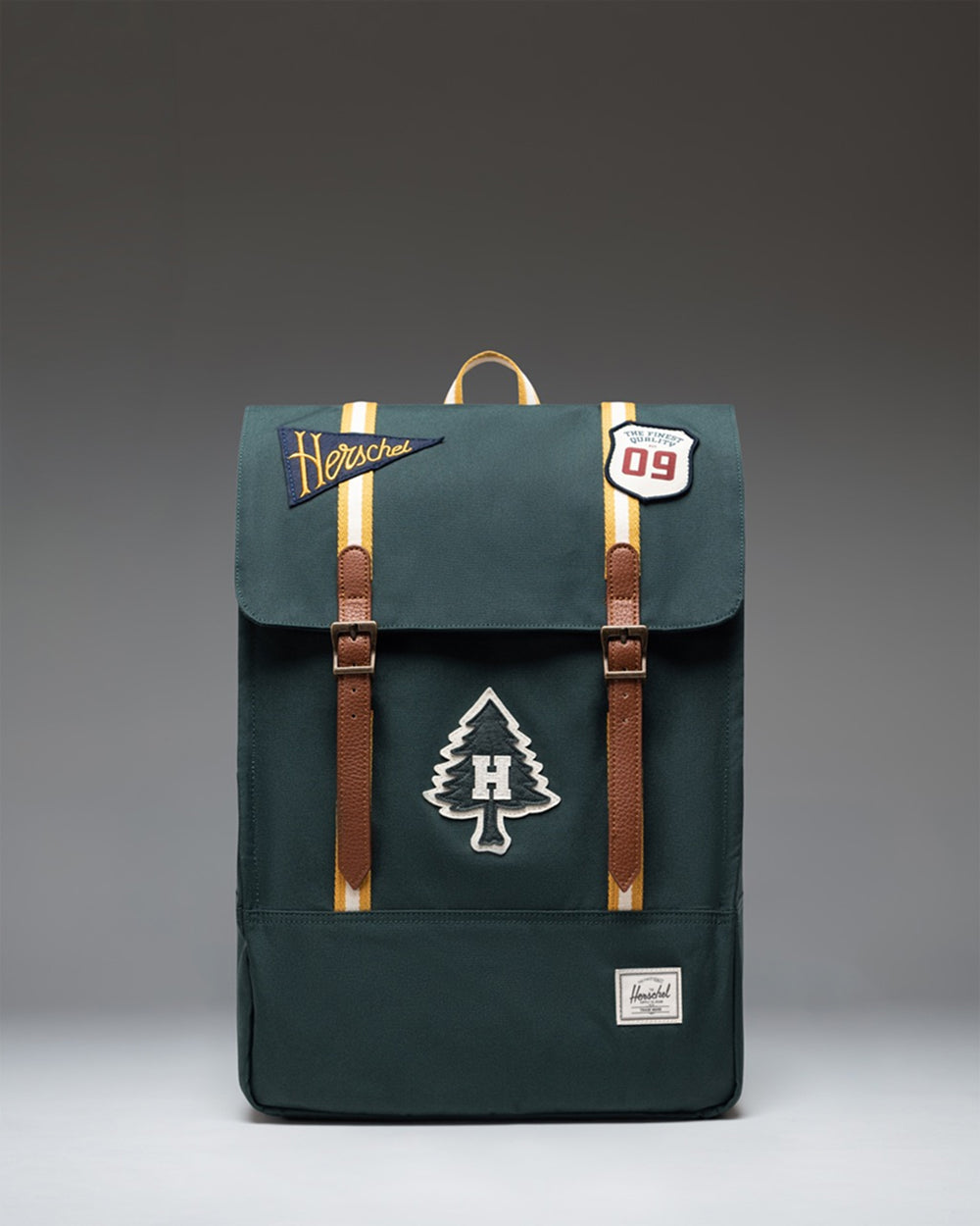 Herschel Survey Backpack 20L in Patches Green Gables — front view