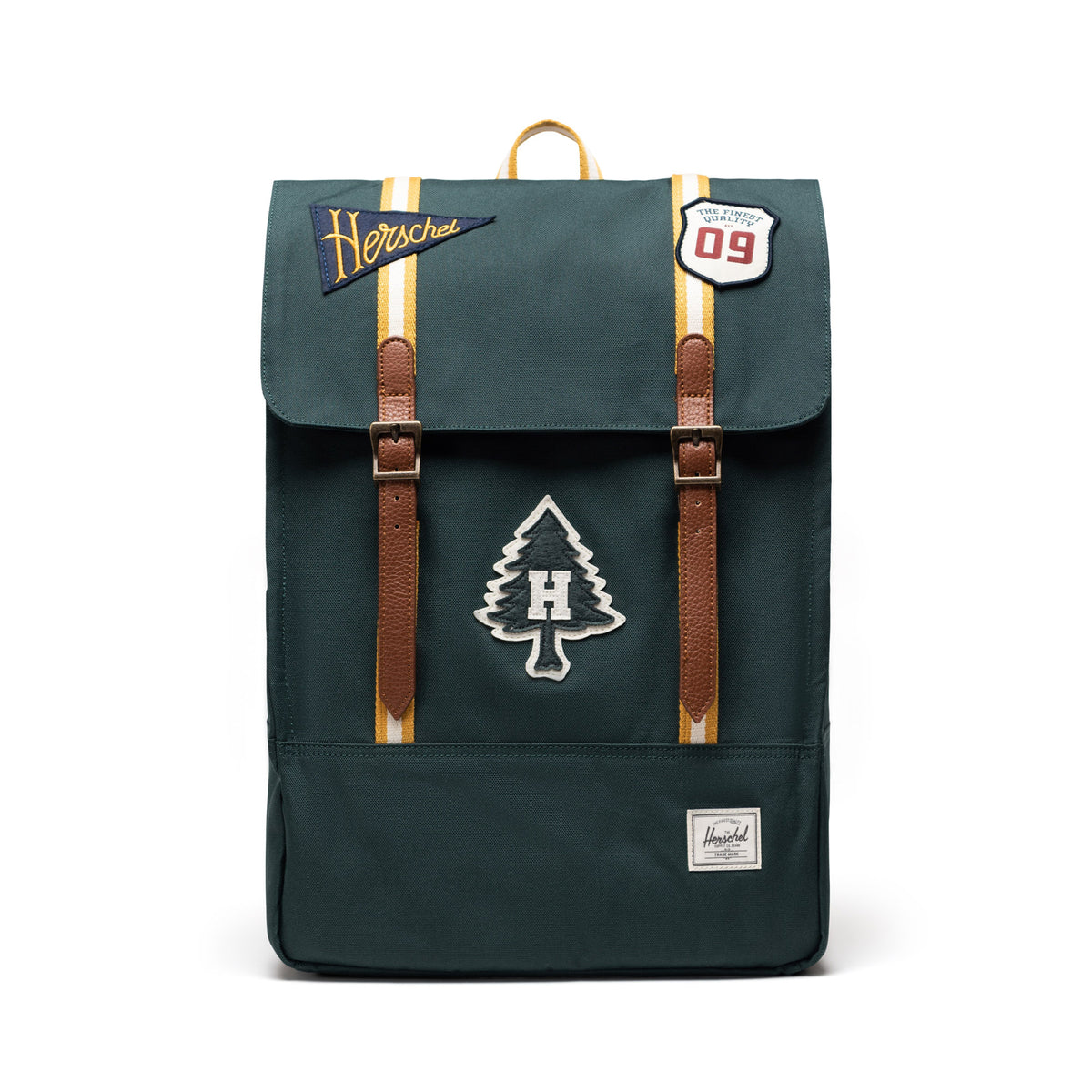 Herschel Survey Backpack 20L in Patches Green Gables — front view # color_Patches Green Gables
