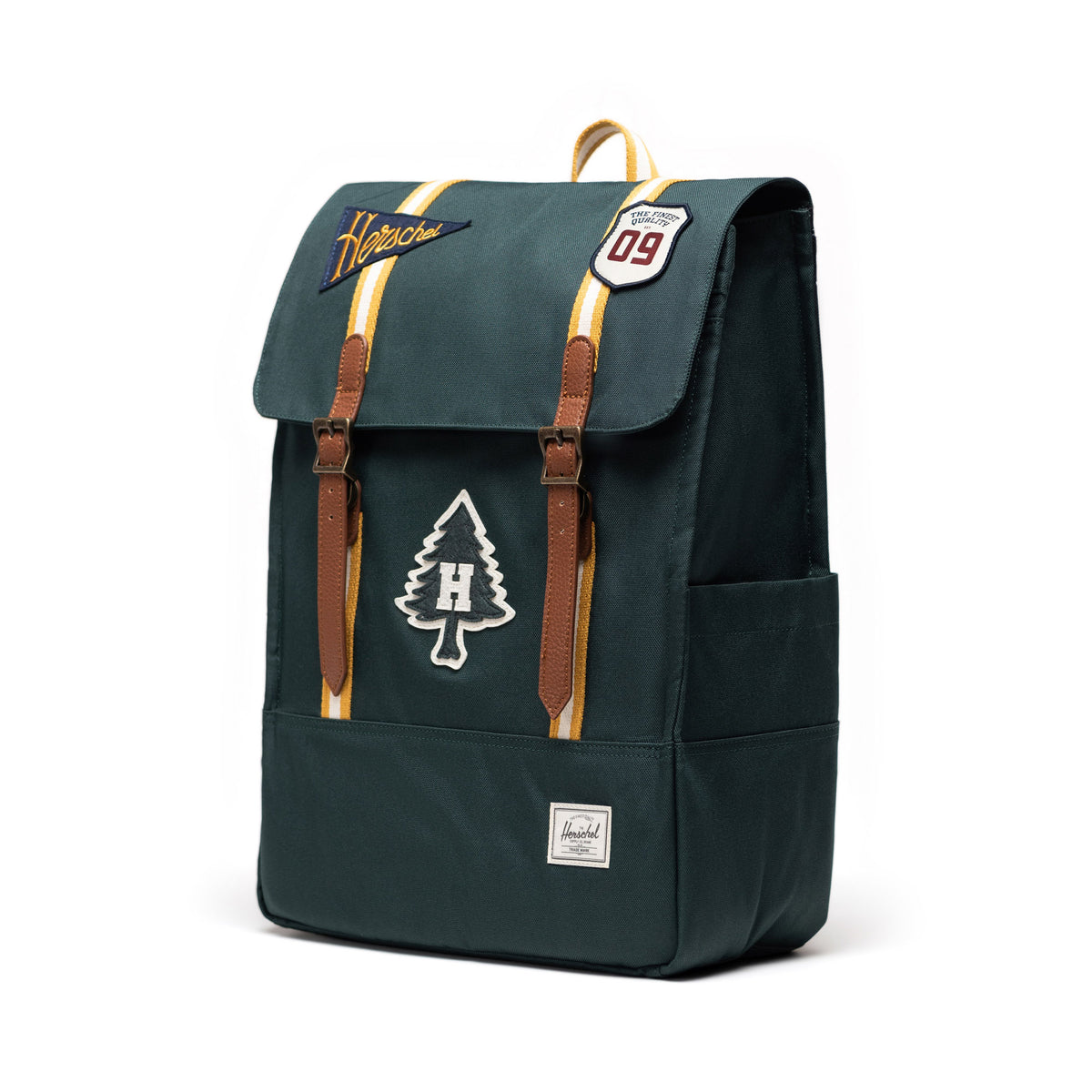Herschel Survey Backpack 20L in Patches Green Gables — angle view 3 # color_Patches Green Gables
