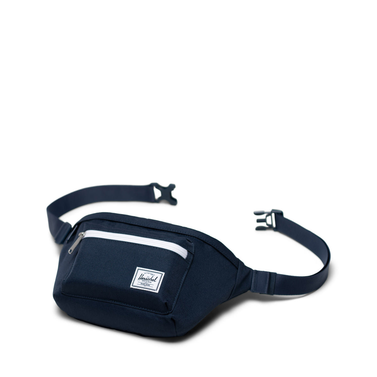 Herschel Pop Quiz Hip Pack 3.5L in Navy — angle view 3 # color_Navy