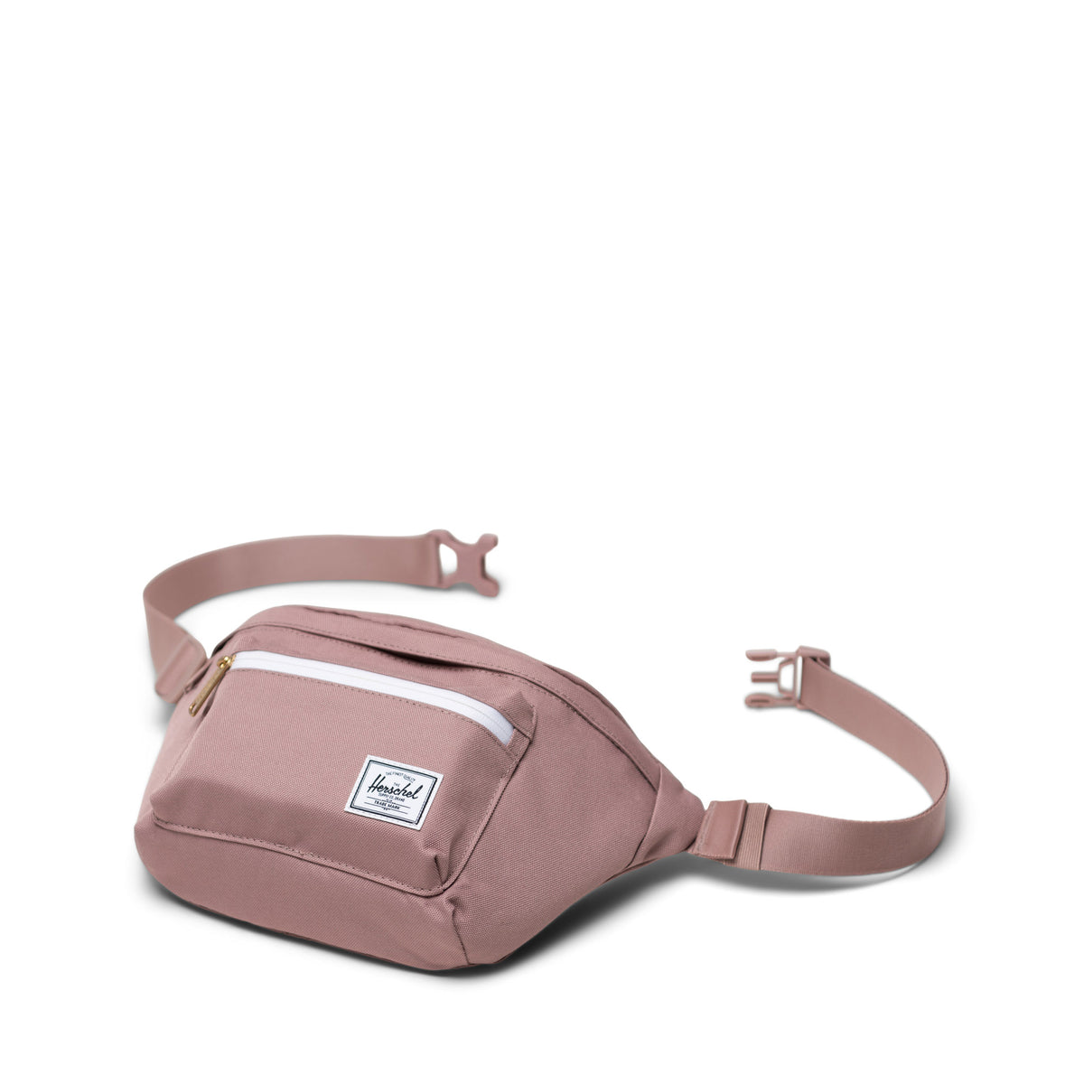 Herschel Pop Quiz Hip Pack 3.5L in Ash Rose — back view # color_Ash Rose