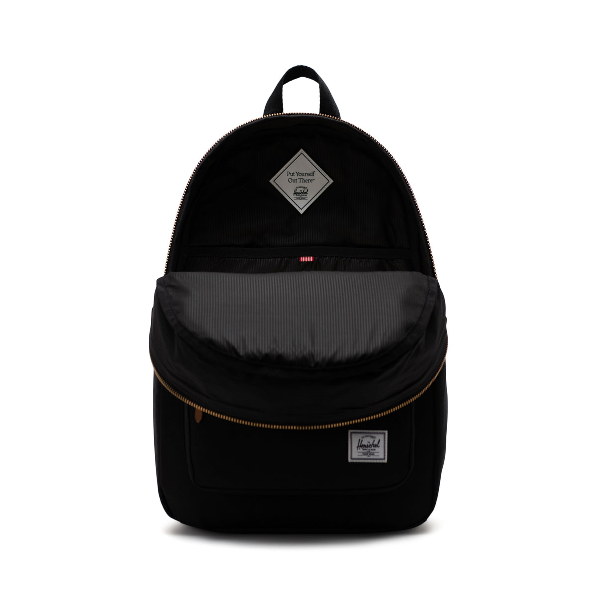 Herschel Settlement Backpack 22 L in Black — interior view # color_Black
