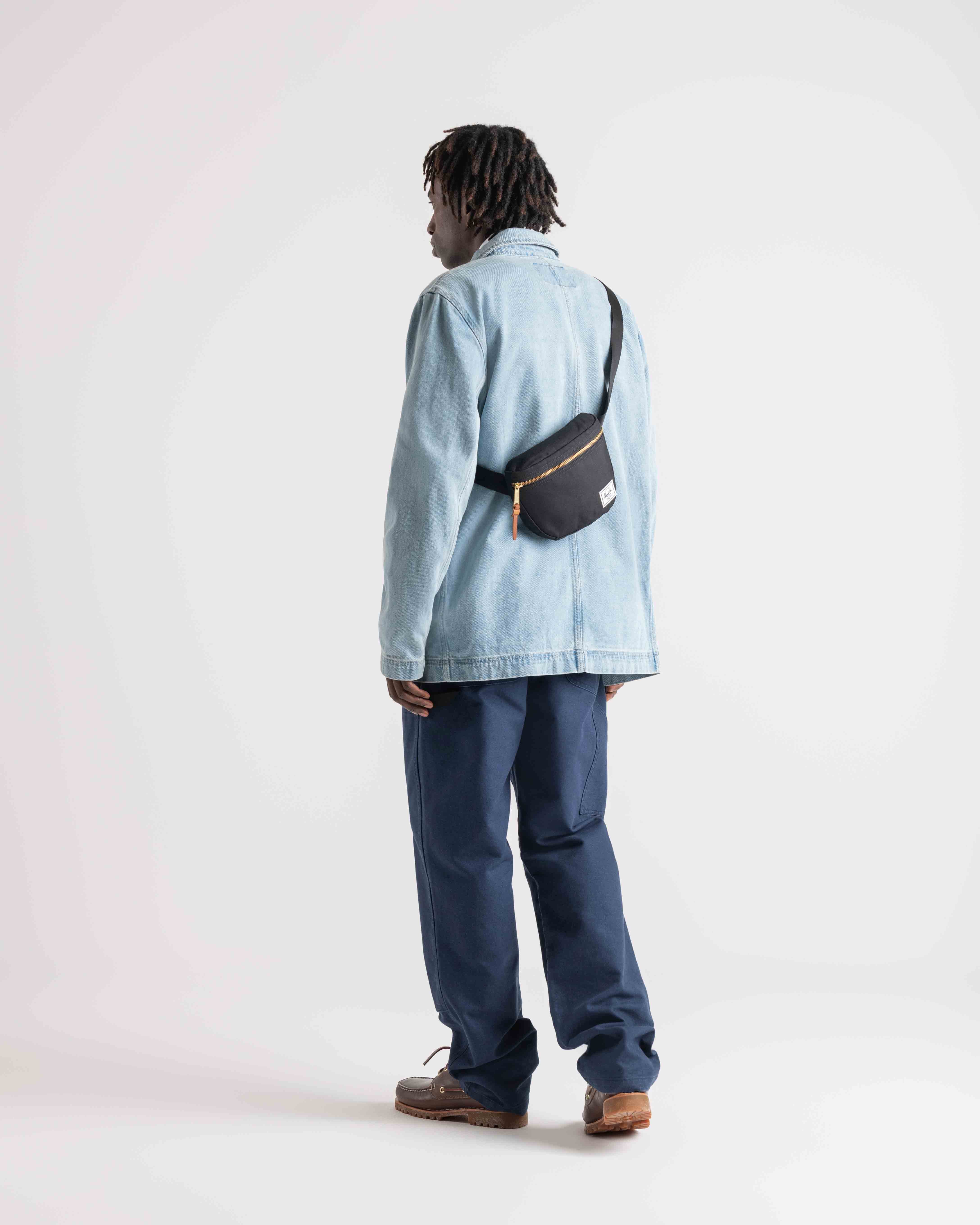 Herschel Settlement Hip Pack 2L in Black — lifestyle 3 # color_Black