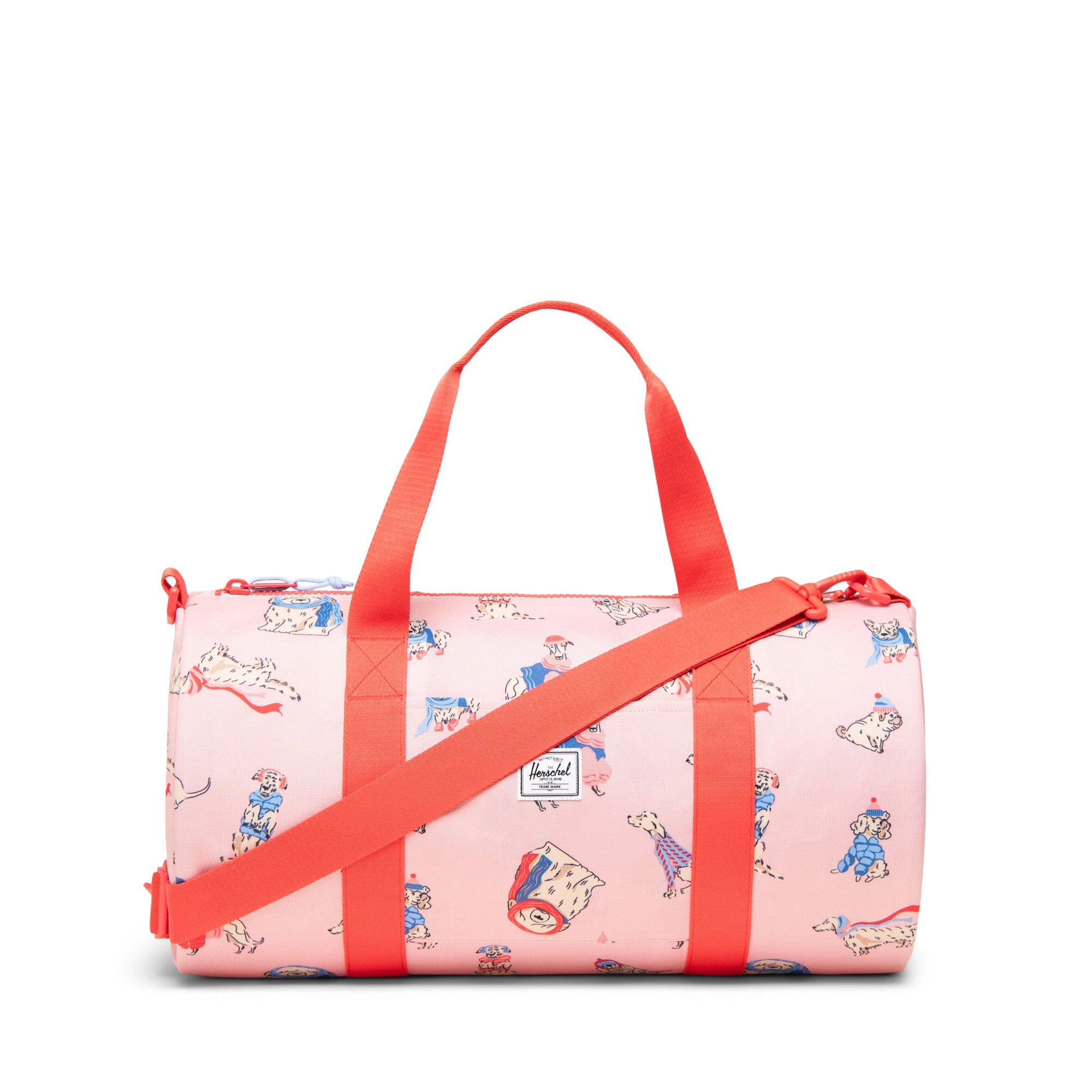 Herschel Classic Duffle Little Herschel 24L in Fashion Dogs — front view # color_Fashion Dogs