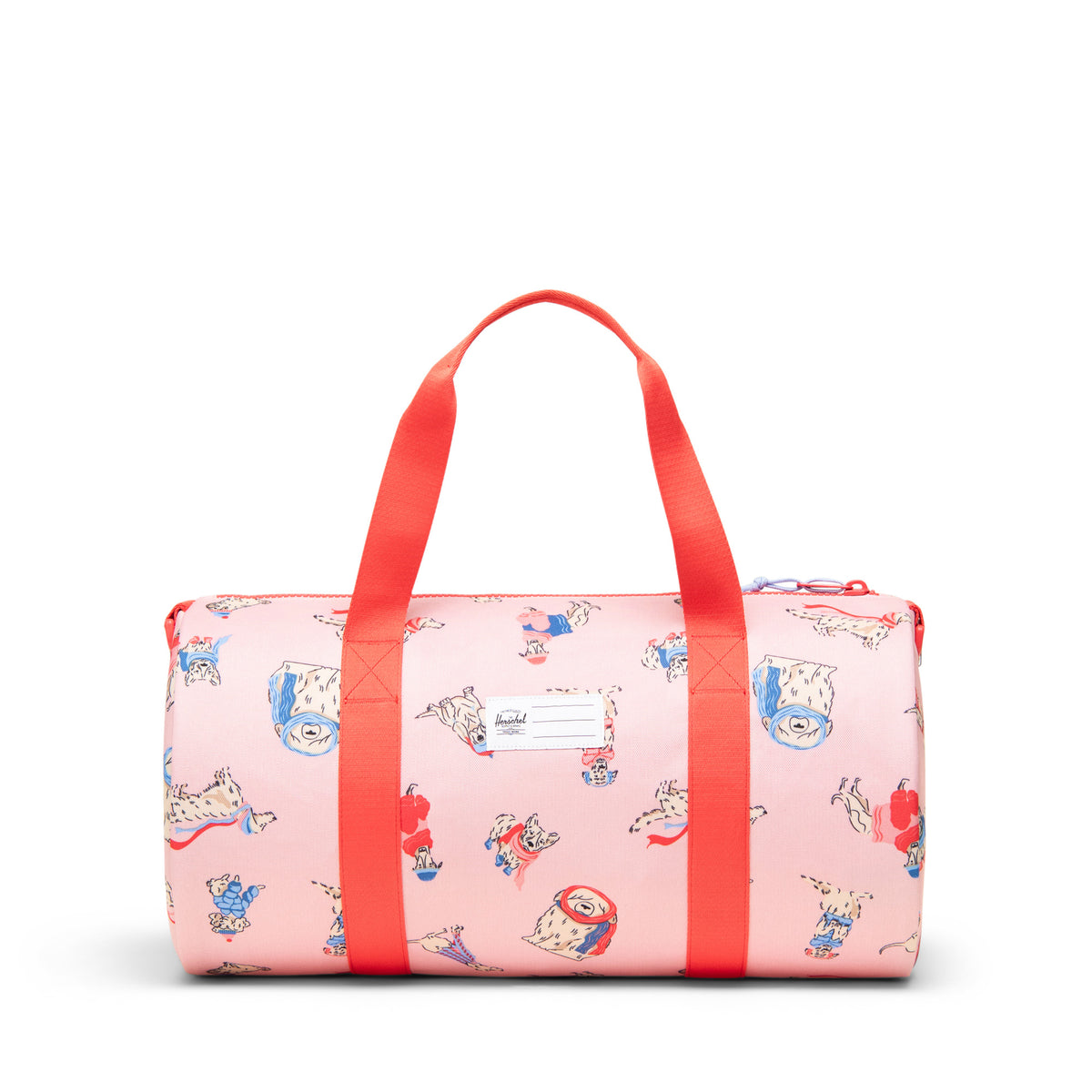 Herschel Classic Duffle Little Herschel 24L in Fashion Dogs — side view # color_Fashion Dogs