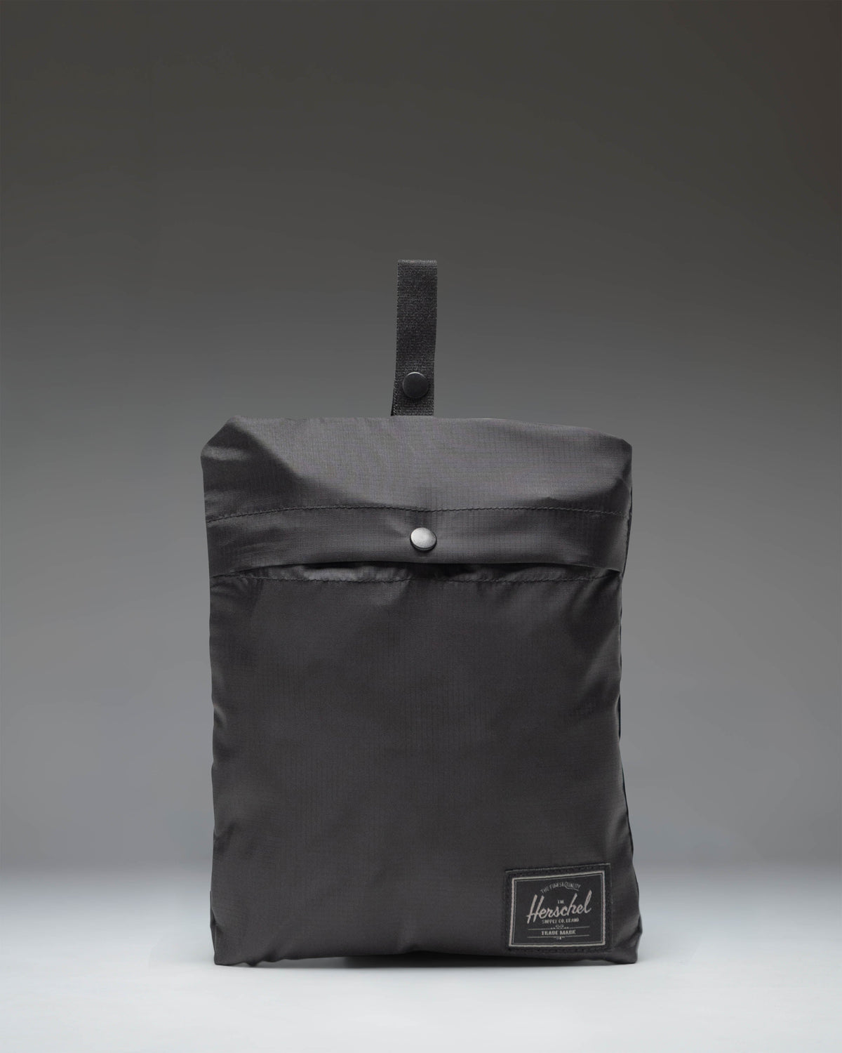 Herschel Portland Packable Tote 23.7L in Black Tonal — detail view # color_Black Tonal