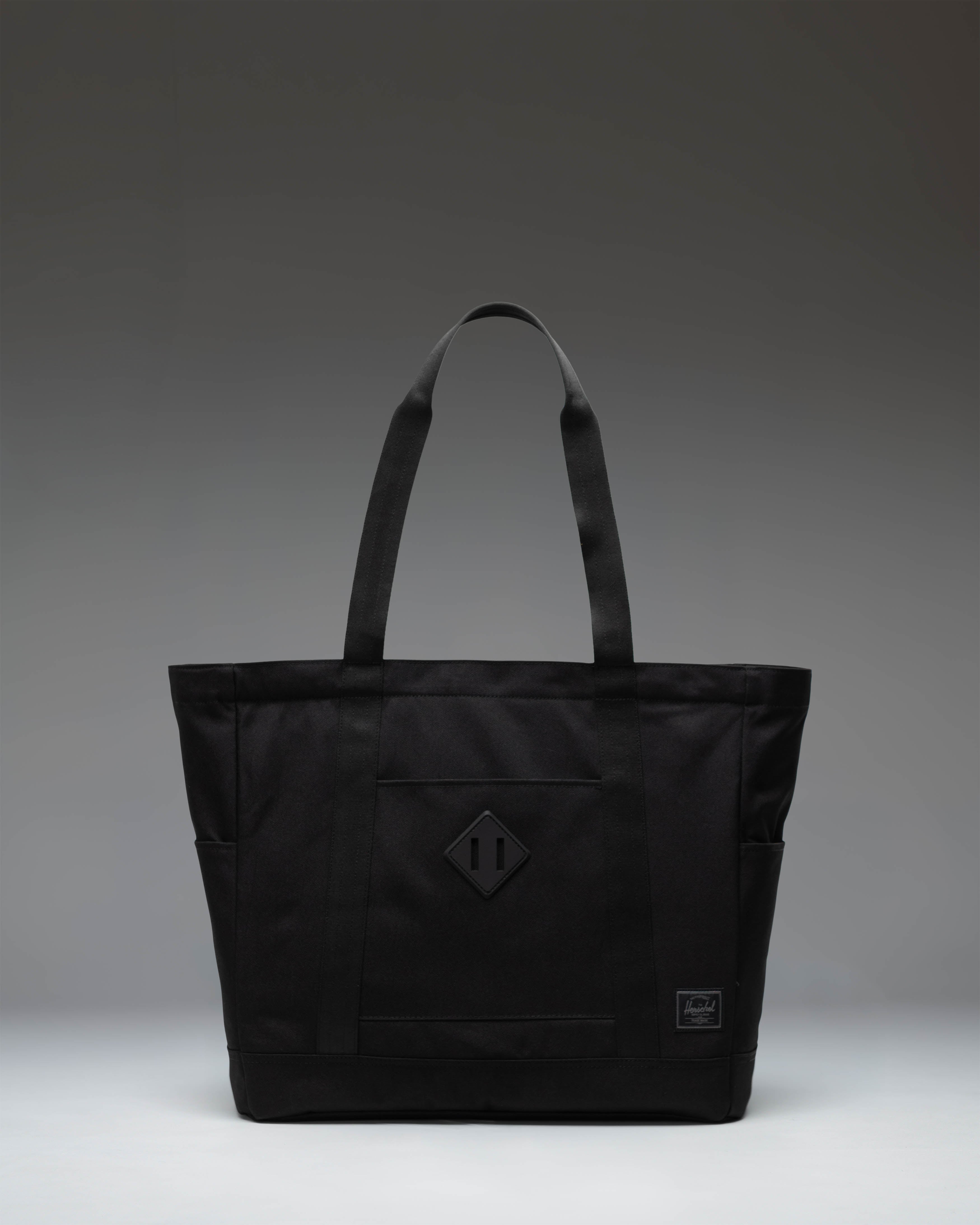 Herschel Heritage Tote 24.5L in Black Tonal — front view