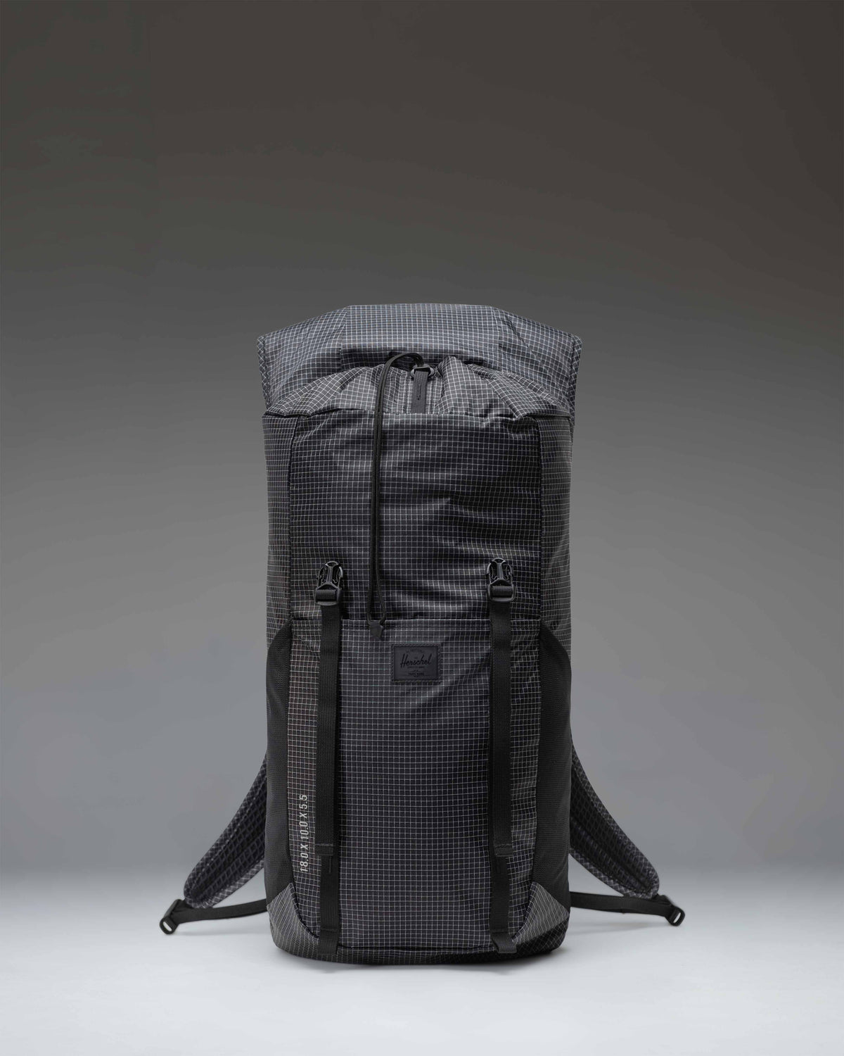 Herschel Ultralight Backpack 22L in Black — angle view 2