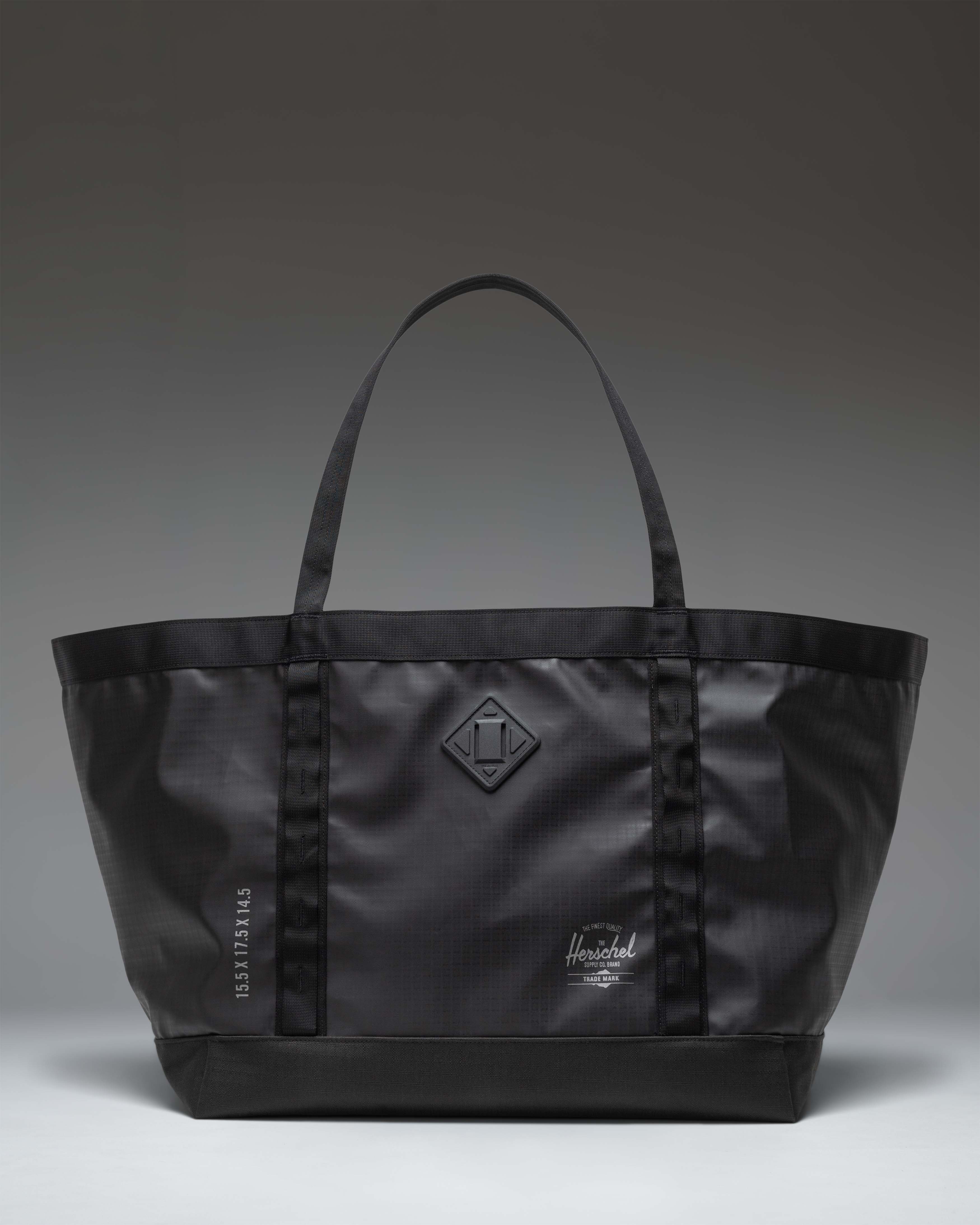 Herschel All Season Gear Tote 63L in Black — front view